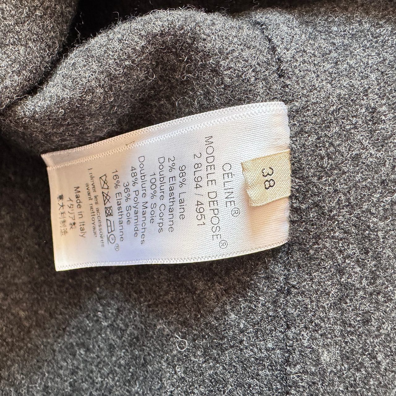 Celine Celine Wool Buttoned Coat Size 38 Size XS / US 0-2 / IT 36-38 - 17 Thumbnail