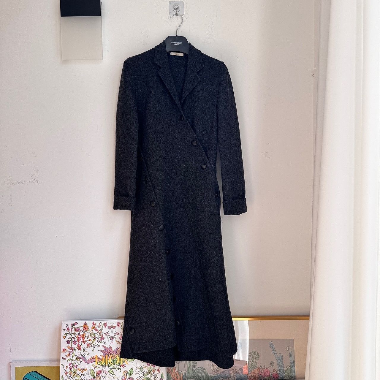 Celine Celine Wool Buttoned Coat Size 38 Size XS / US 0-2 / IT 36-38 - 10 Thumbnail