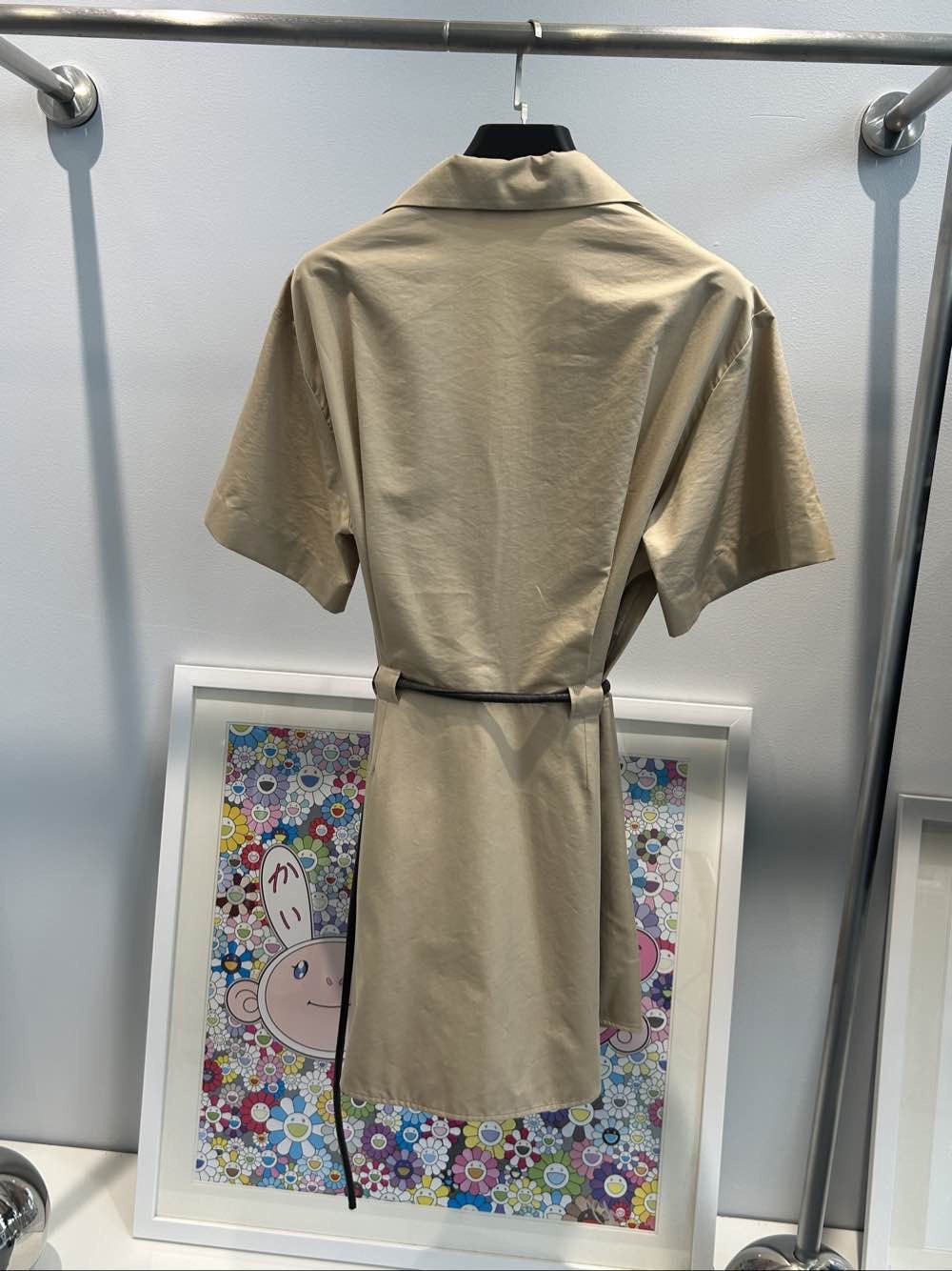 Celine Celine Cotton Silk Belted Mini Dress Size 40 Size M / US 6-8 / IT 42-44 - 2 Thumbnail