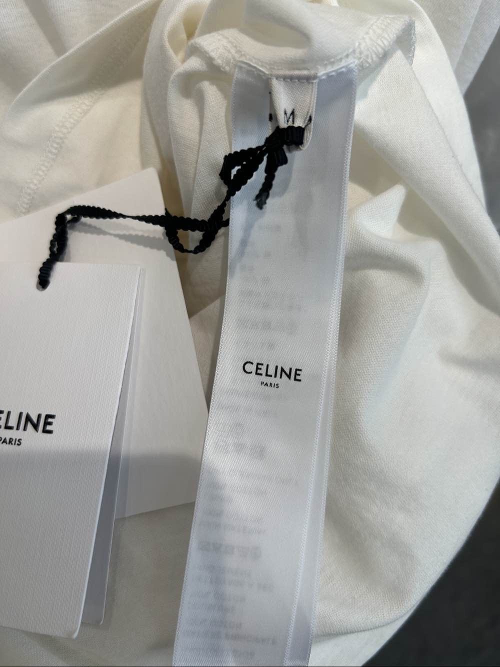 Celine Celine Embroidered Logo T-Shirt Size M Size US M / EU 48-50 / 2 - 4 Thumbnail