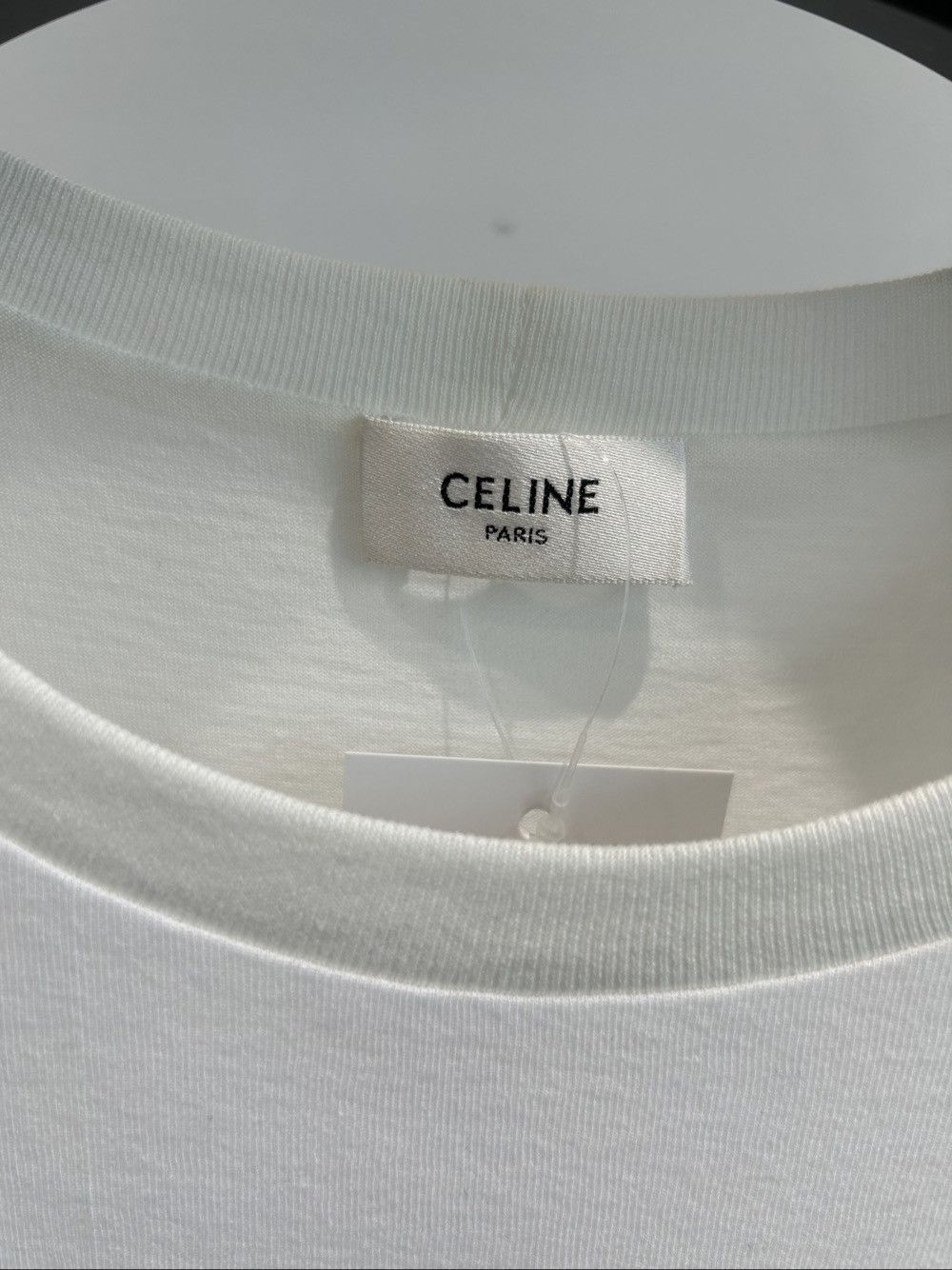 Celine Celine Embroidered Logo T-Shirt Size M Size US M / EU 48-50 / 2 - 3 Thumbnail