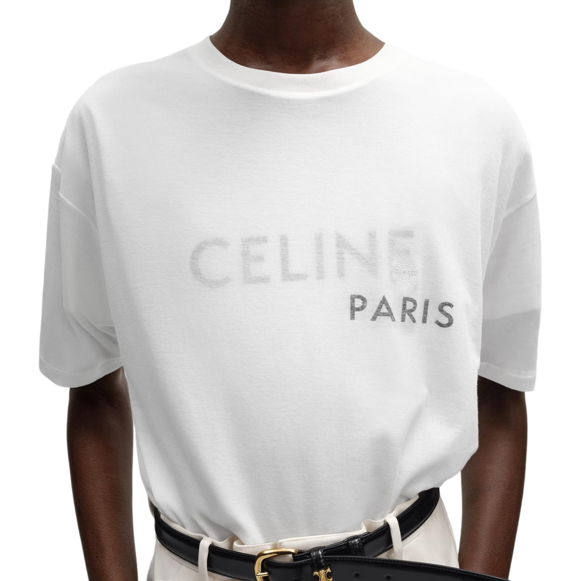 Celine Celine Embroidered Logo T-Shirt Size M Size US M / EU 48-50 / 2 - 9 Thumbnail
