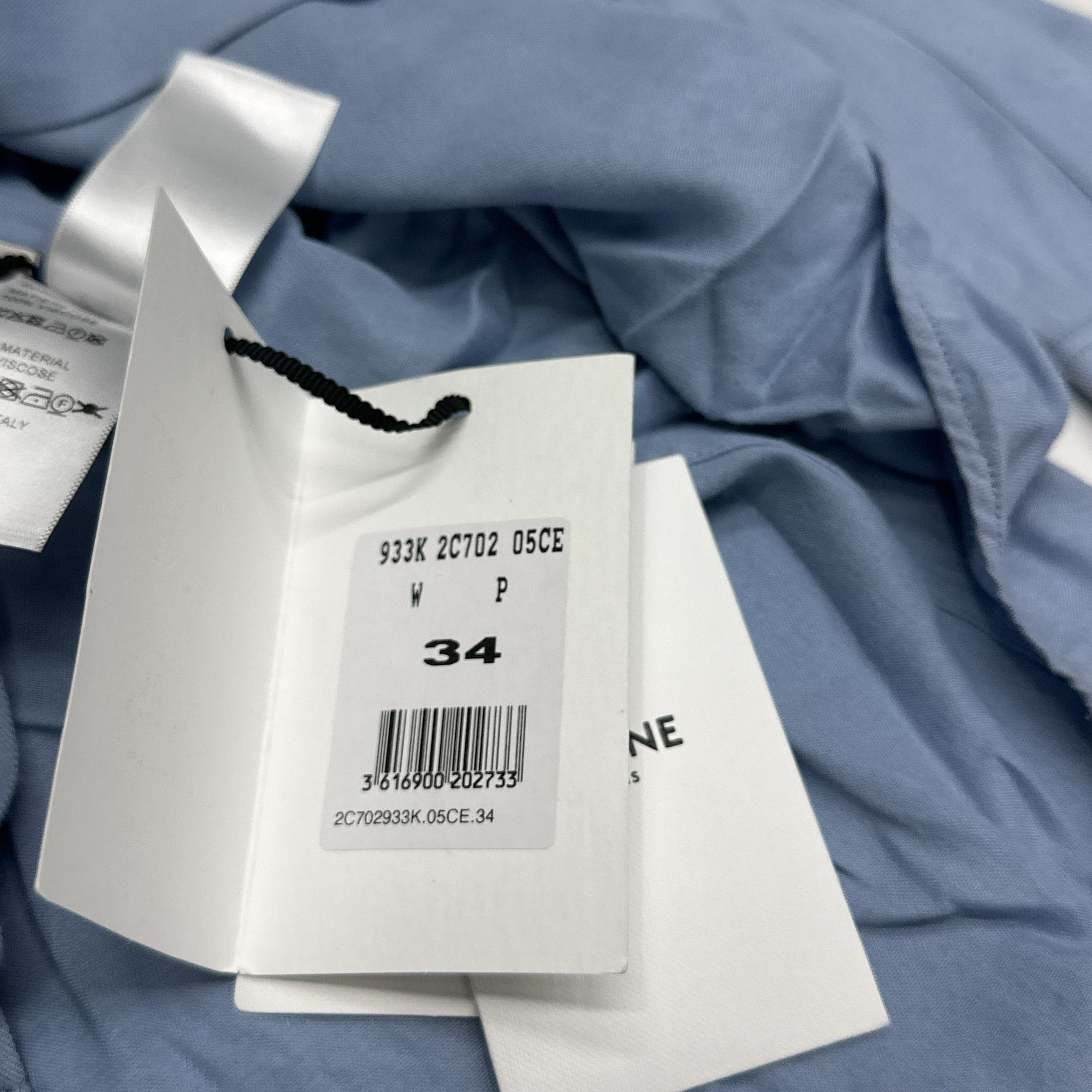 Celine Celine Blue Utility Button Up Shirt Size 34 Size XXS / US 00 / IT 34 - 6 Thumbnail
