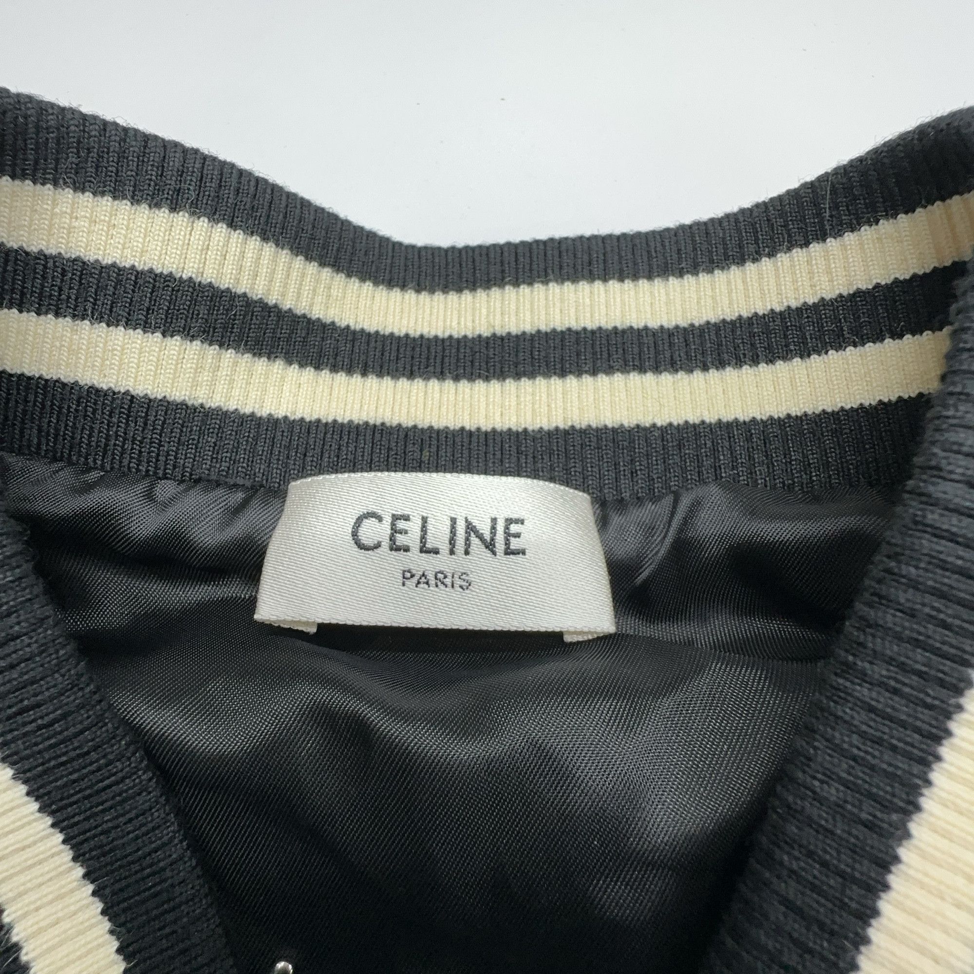 Celine Celine Striped Bomber Jacket Size S Size US S / EU 44-46 / 1 - 6 Thumbnail