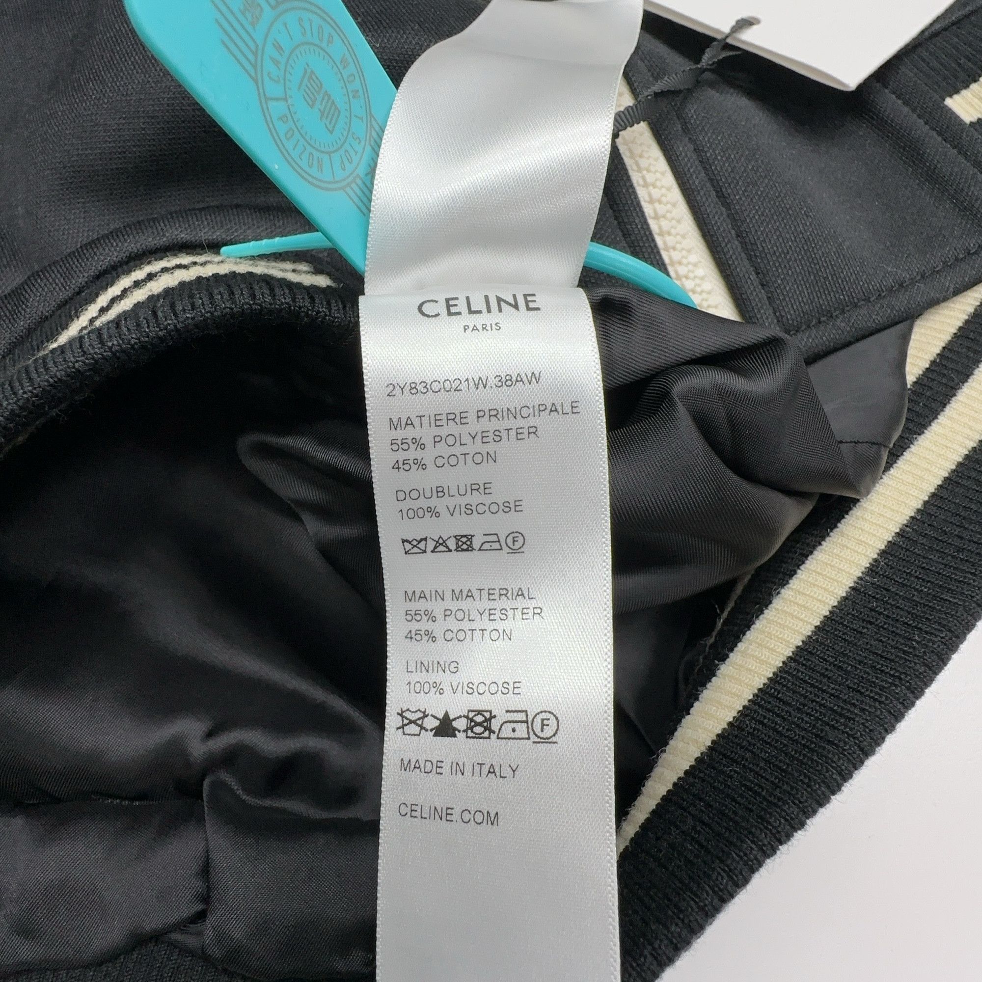 Celine Celine Striped Bomber Jacket Size S Size US S / EU 44-46 / 1 - 3 Thumbnail