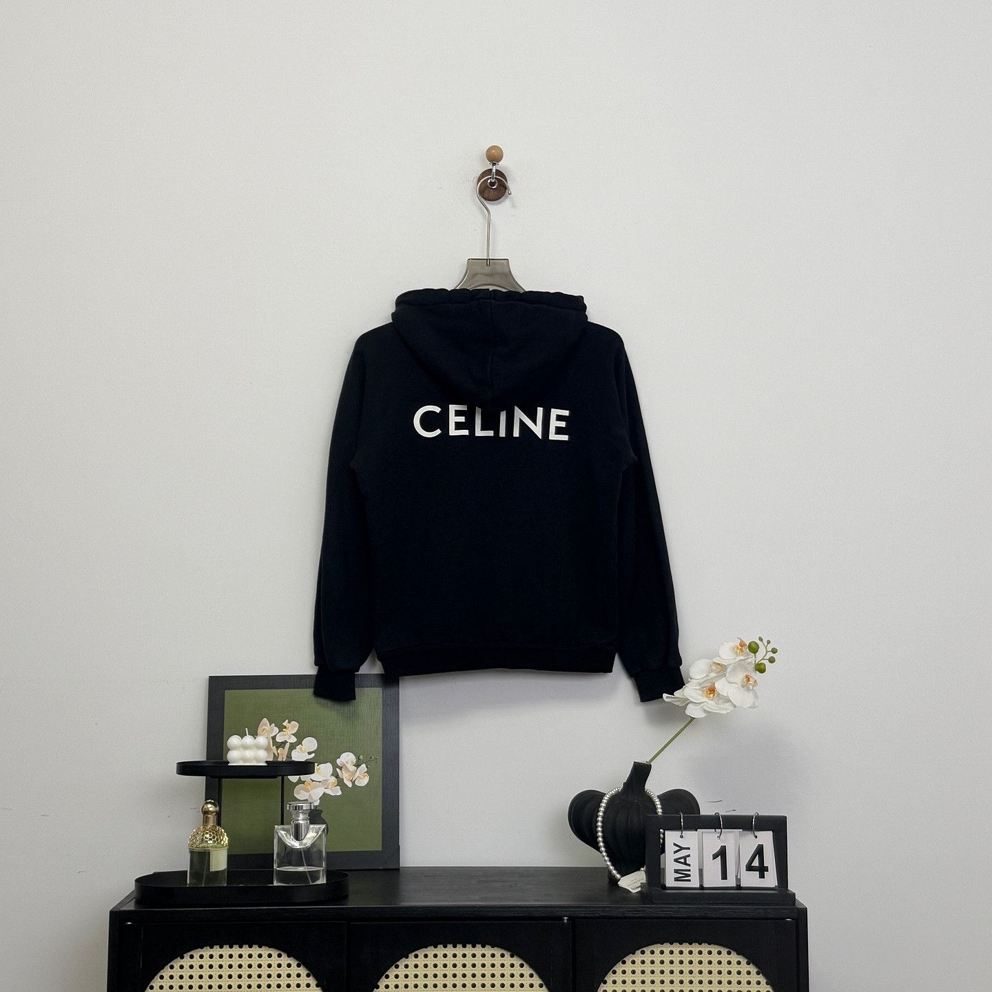 Celine Celine Back Logo Hoodie Size 38 Size S / US 4 / IT 40 - 2 Thumbnail