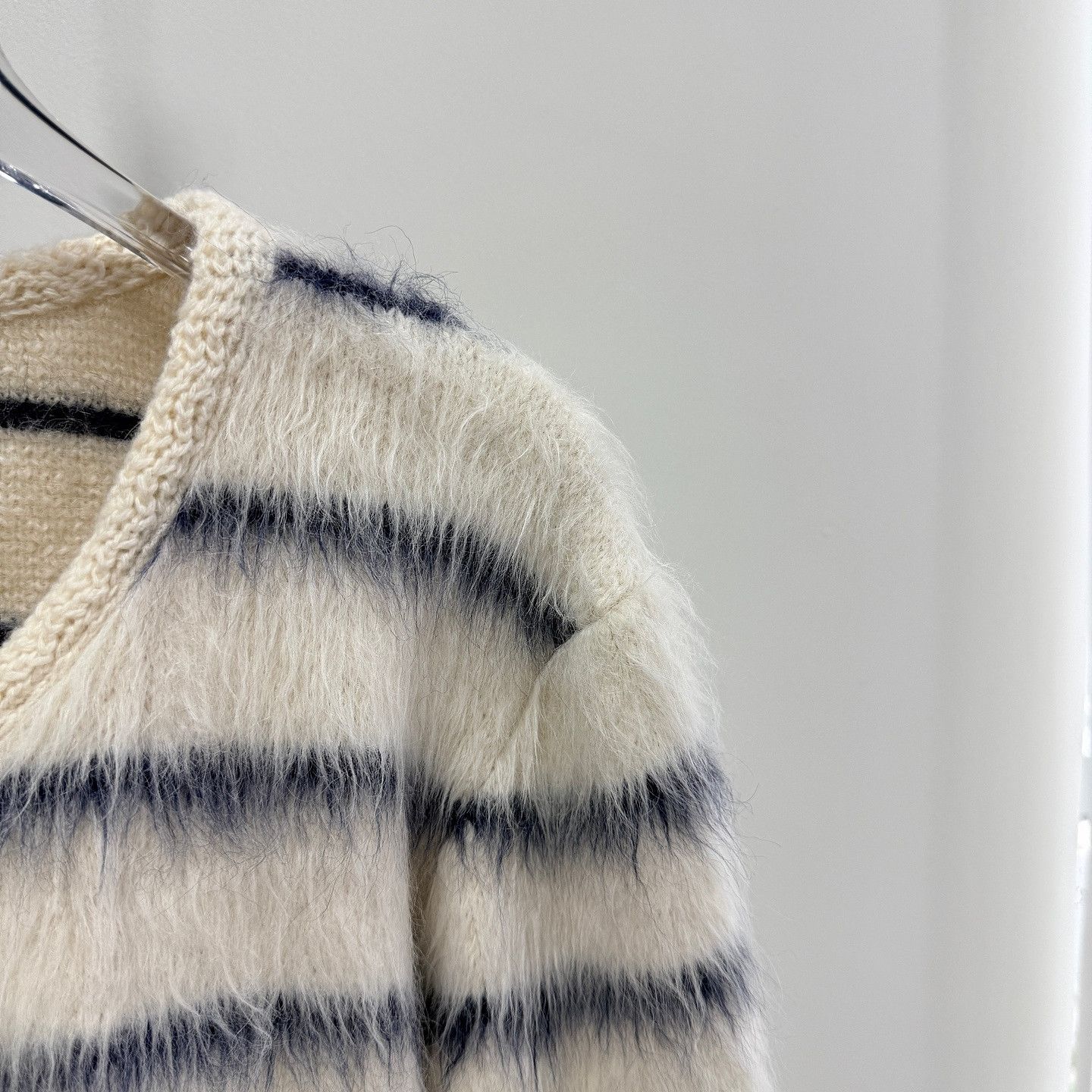 Celine Celine Striped Alpaca Blend Cardigan Size S Size S / US 4 / IT 40 - 7 Thumbnail