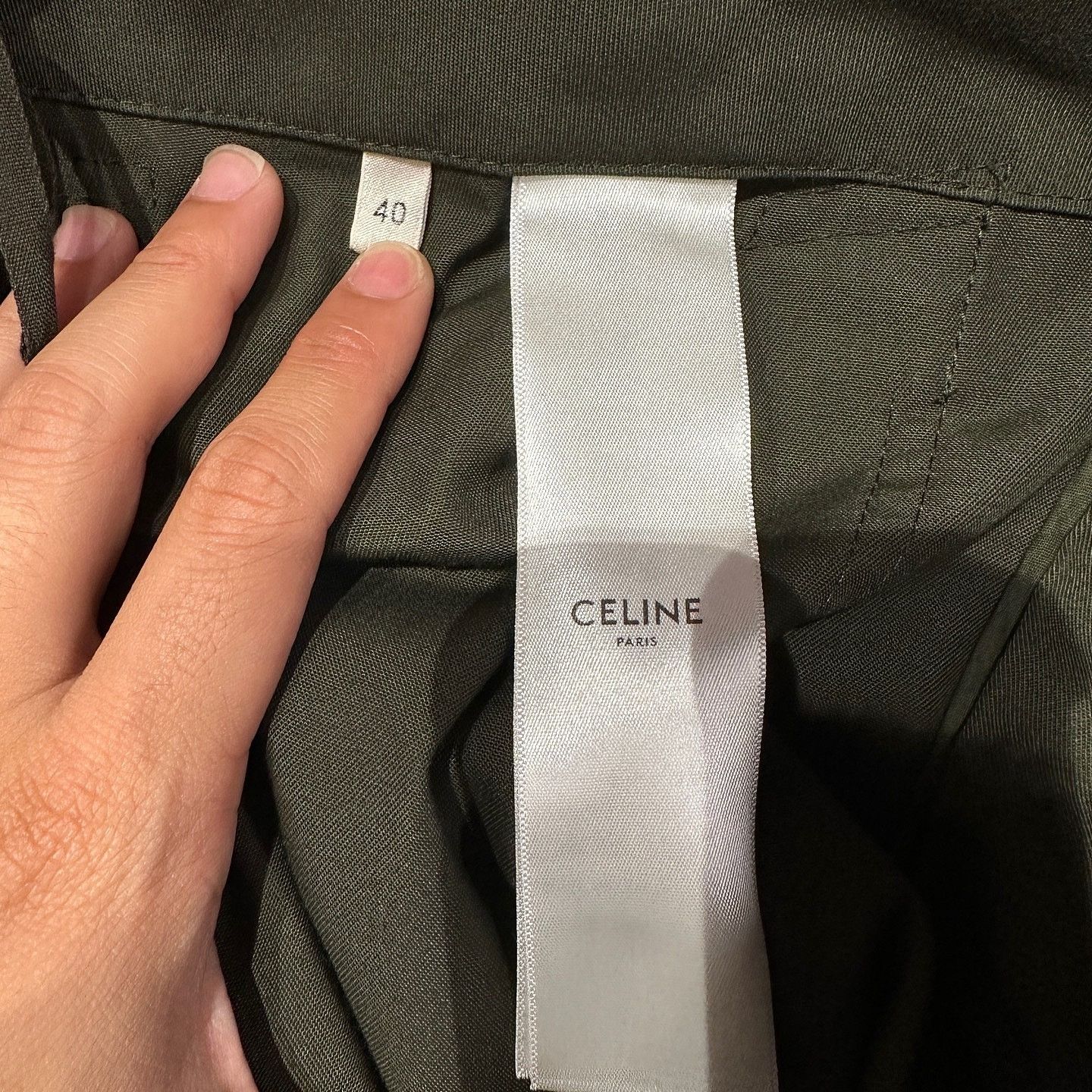 Celine CELINE Triomphe Logo Cargo Pants Size 32 Size US 40 / EU 56 - 4 Thumbnail