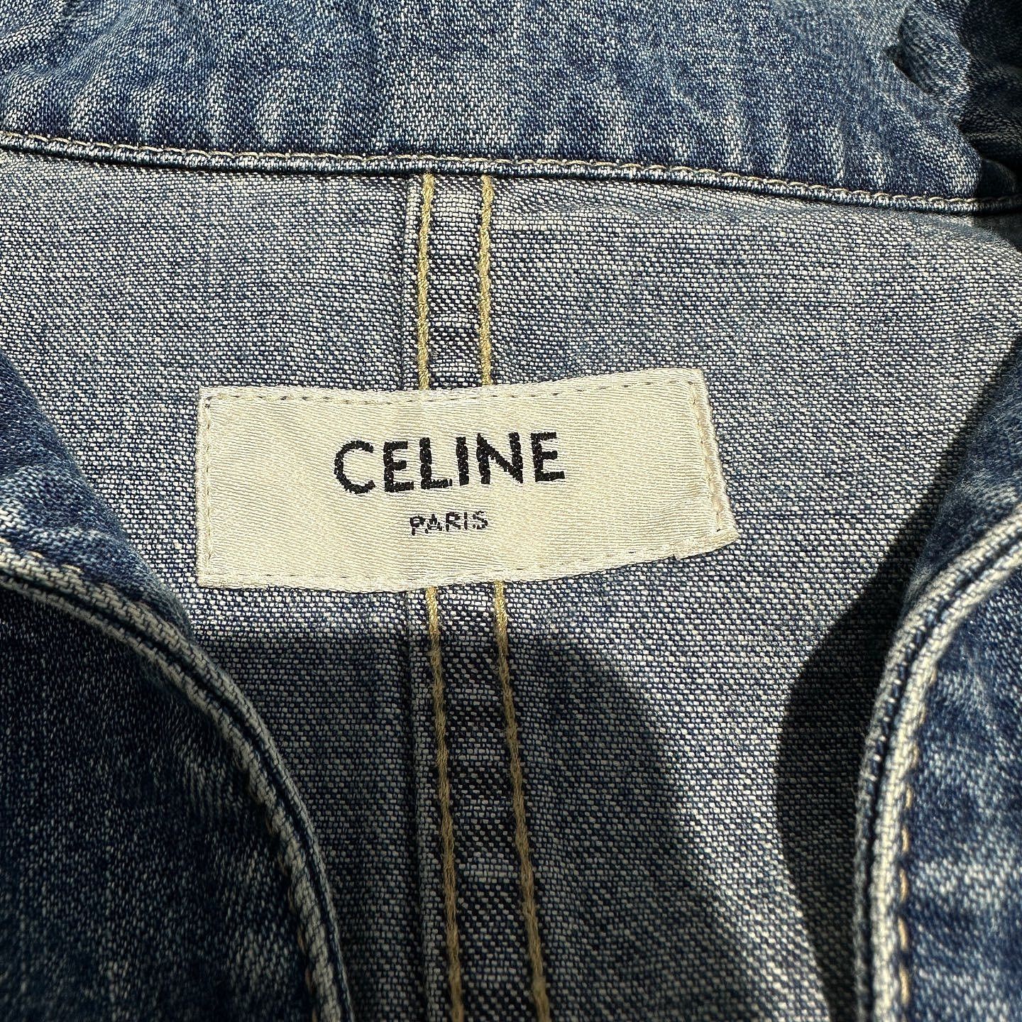 Celine Celine Denim Pullover Jacket Size S Size S / US 4 / IT 40 - 3 Thumbnail