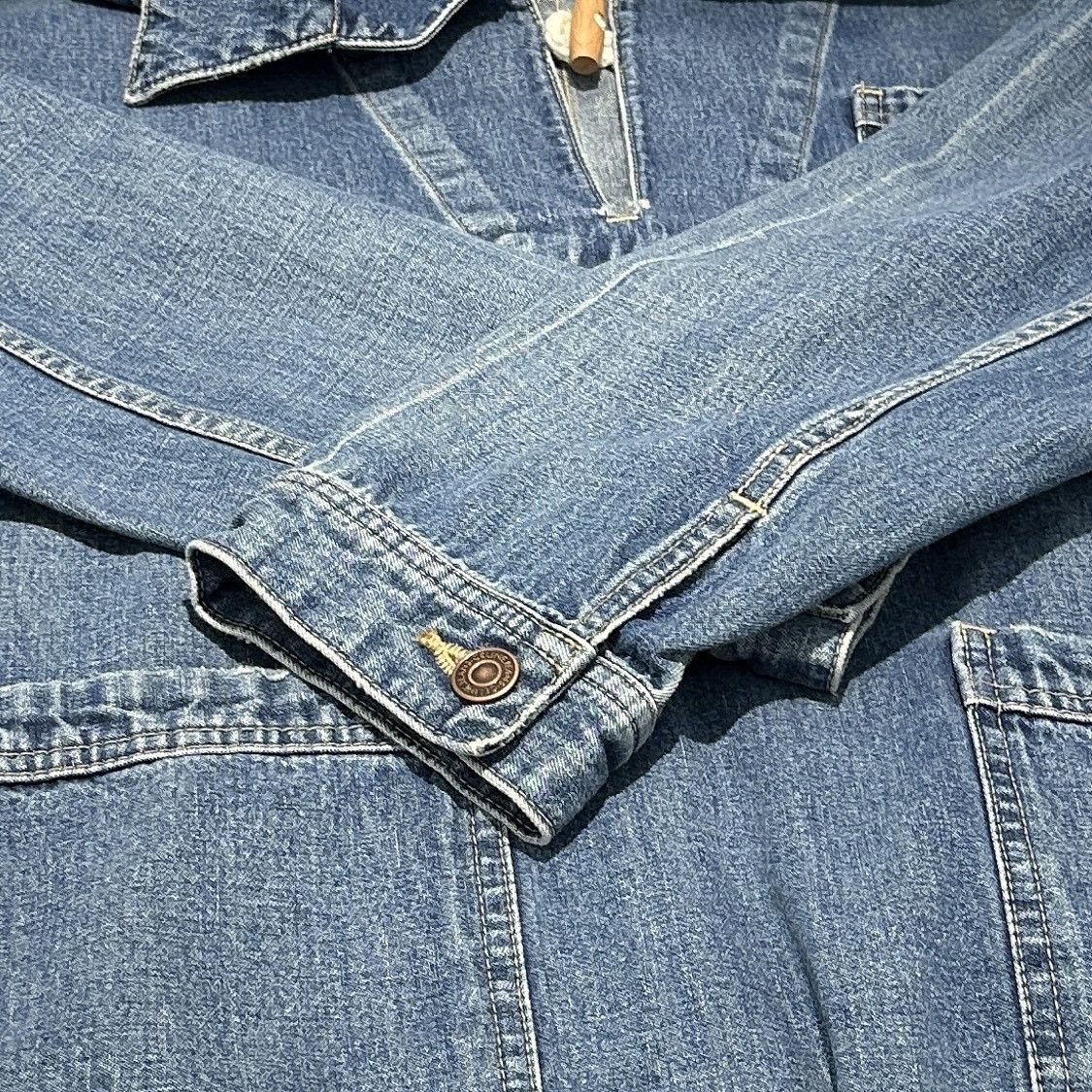 Celine Celine Denim Pullover Jacket Size S Size S / US 4 / IT 40 - 9 Thumbnail
