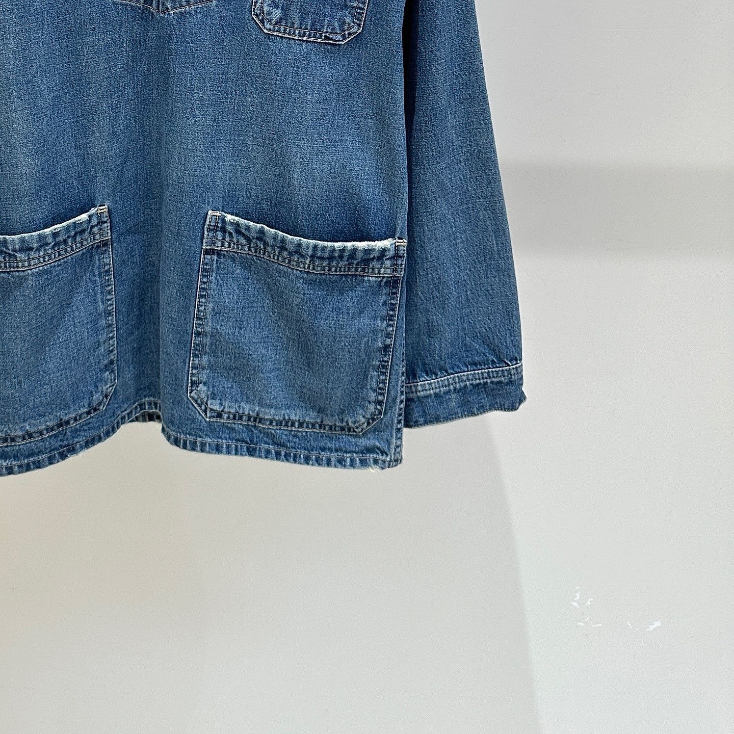Celine Celine Denim Pullover Jacket Size S Size S / US 4 / IT 40 - 7 Thumbnail