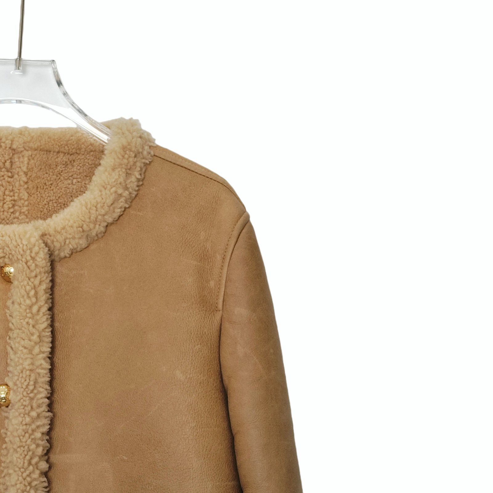 Celine Celine Brown Shearling Lambskin Jacket Size 38 Size S / US 4 / IT 40 - 8 Thumbnail