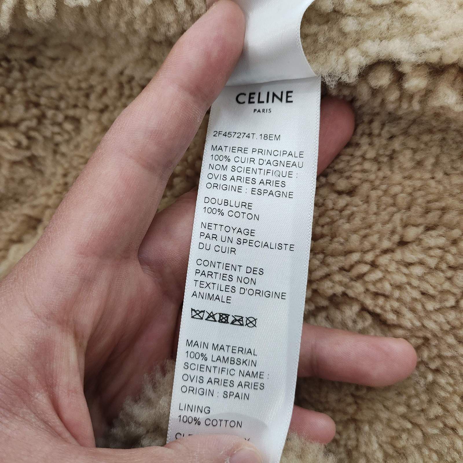 Celine Celine Brown Shearling Lambskin Jacket Size 38 Size S / US 4 / IT 40 - 6 Thumbnail