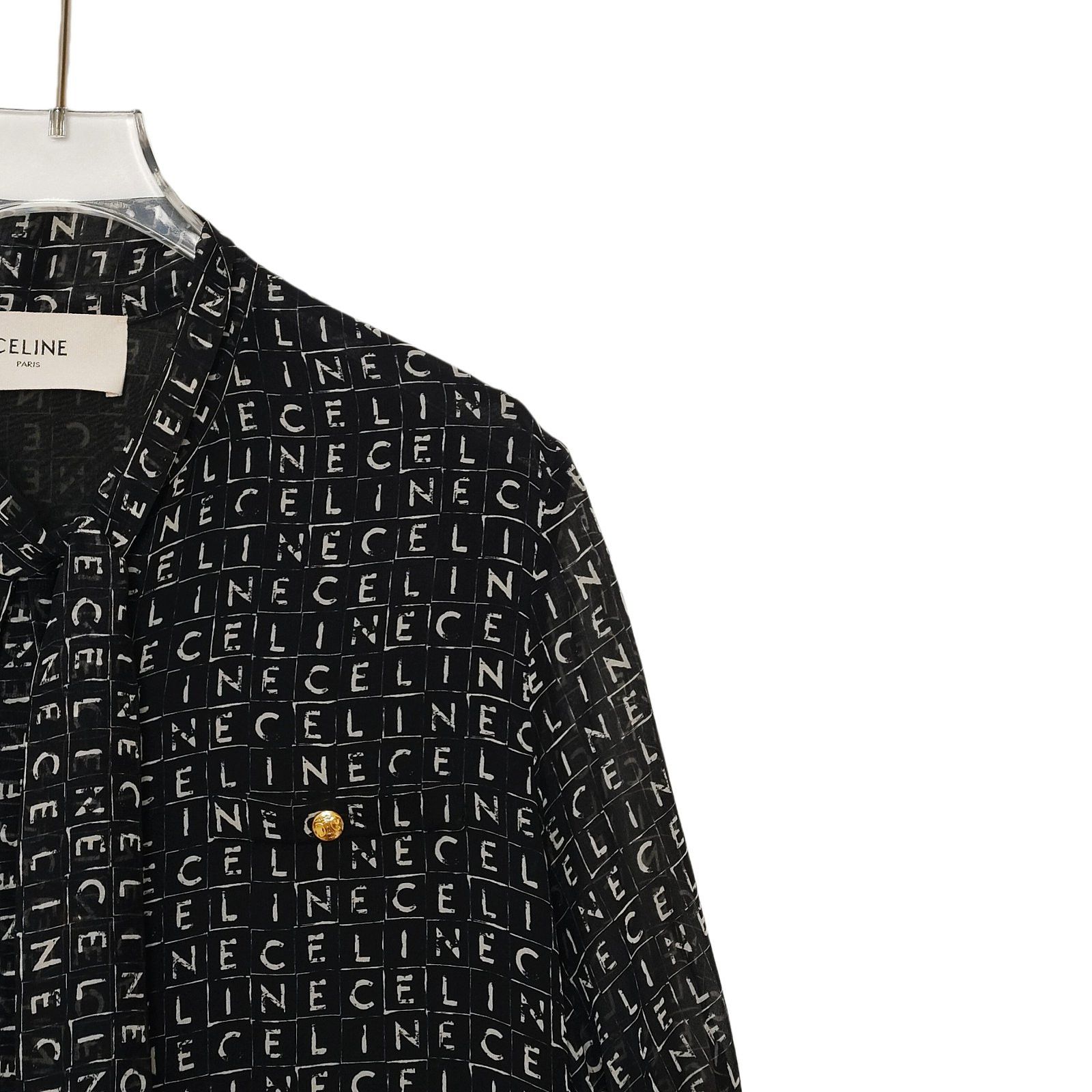 Celine Celine Logo Print Silk Mini Dress Size 34 Size XS / US 0-2 / IT 36-38 - 9 Thumbnail