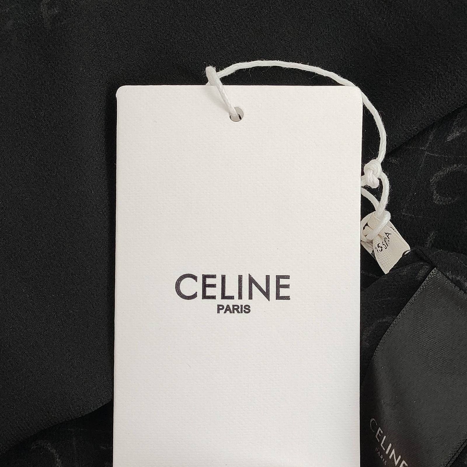 Celine Celine Logo Print Silk Mini Dress Size 34 Size XS / US 0-2 / IT 36-38 - 6 Thumbnail
