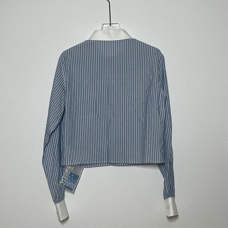 Celine CELINE Embroidered Stripe Button Up Shirt Size 34 Size XS / US 0-2 / IT 36-38 - 2 Thumbnail