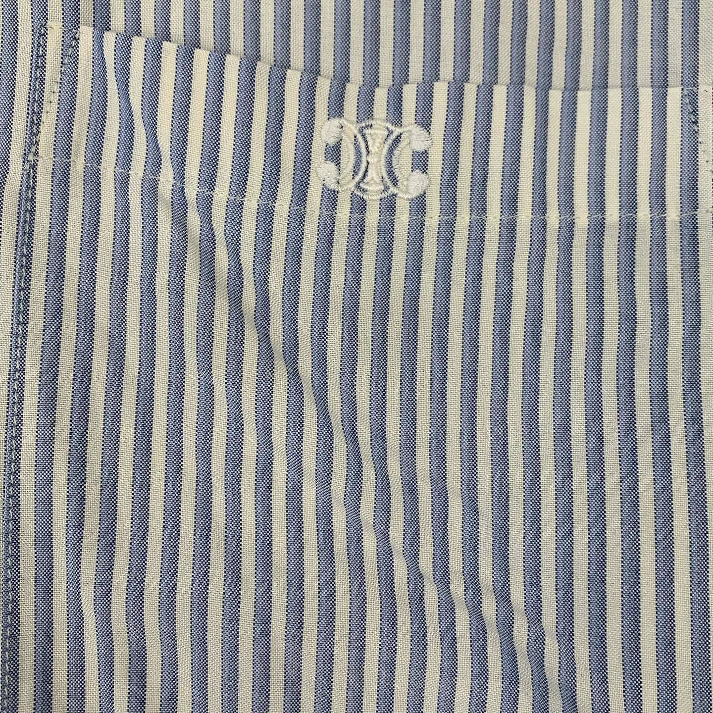 Celine Celine Striped Button Up Shirt Size 36 Size XS / US 0-2 / IT 36-38 - 10 Thumbnail