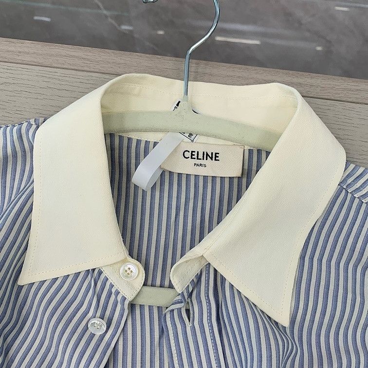Celine Celine Striped Button Up Shirt Size 36 Size XS / US 0-2 / IT 36-38 - 3 Thumbnail