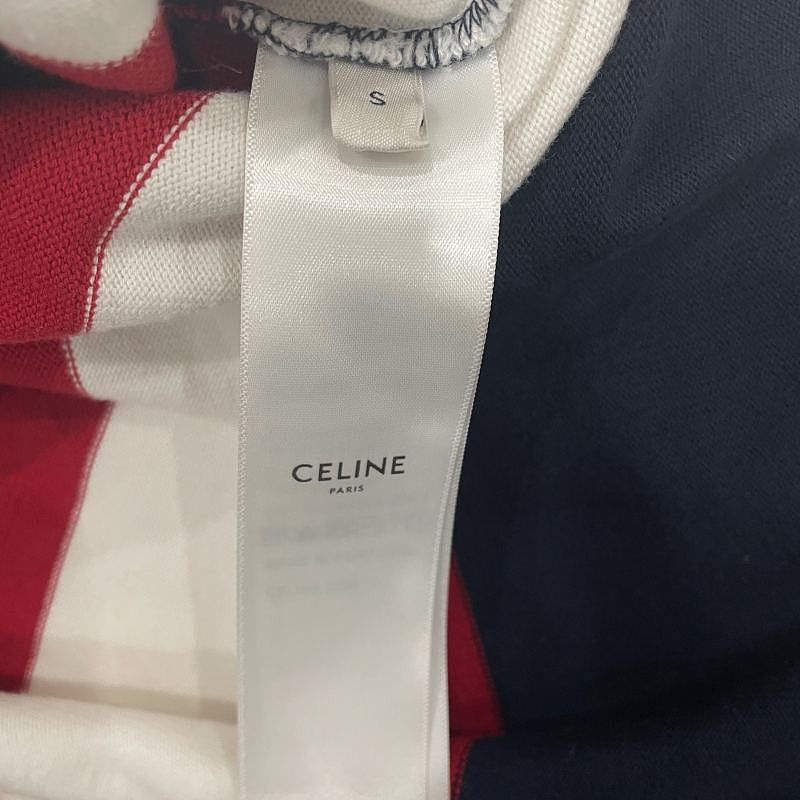 Celine CELINE Striped Rugby Polo Size S Size US S / EU 44-46 / 1 - 4 Thumbnail