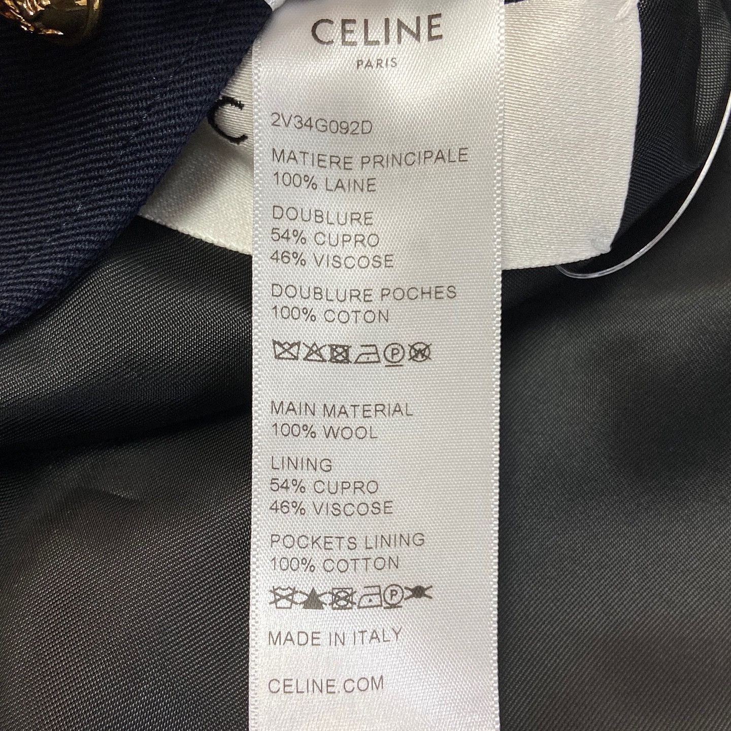 Celine CELINE Wool Military Jacket Size 36 Size XS / US 0-2 / IT 36-38 - 4 Thumbnail