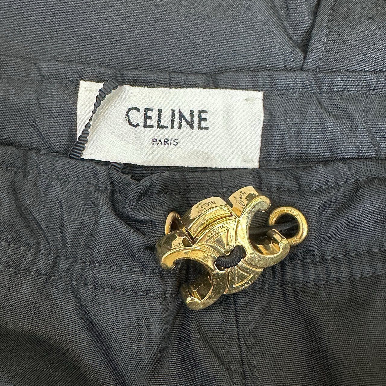 Celine Celine Gold Hardware Nylon Mini Skirt Size 34 Size 24" / US 00 / IT 34 - 3 Thumbnail