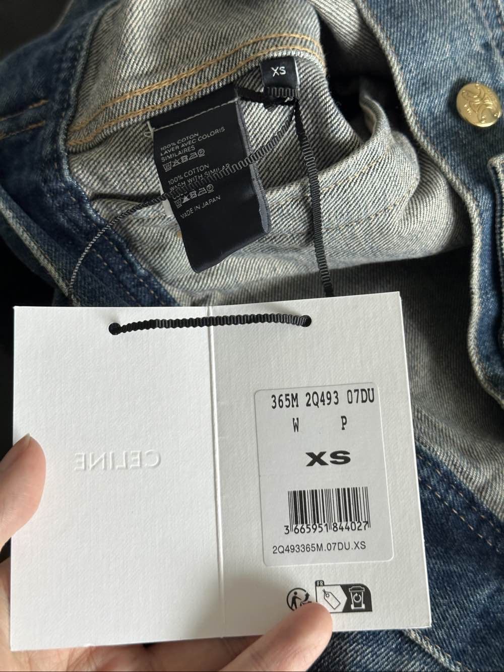 Celine Celine Logo Denim Jacket Size XS Size XS / US 0-2 / IT 36-38 - 4 Thumbnail