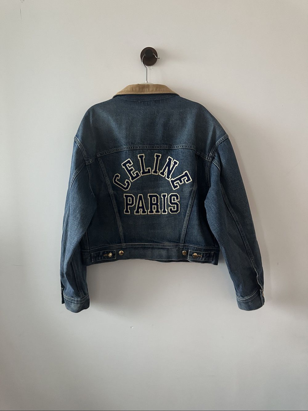 Celine Celine Logo Denim Jacket Size XS Size XS / US 0-2 / IT 36-38 - 2 Thumbnail