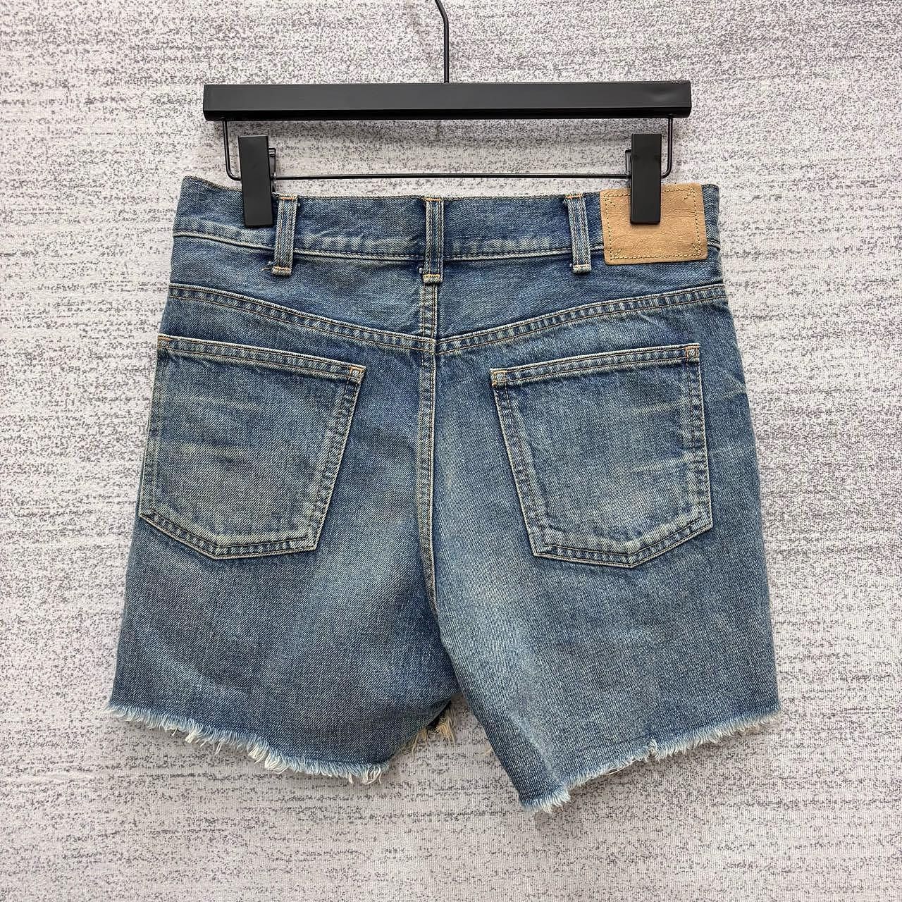 Celine Celine Raw Hem Denim Shorts Size 24 Size 24" / US 00 / IT 34 - 2 Thumbnail