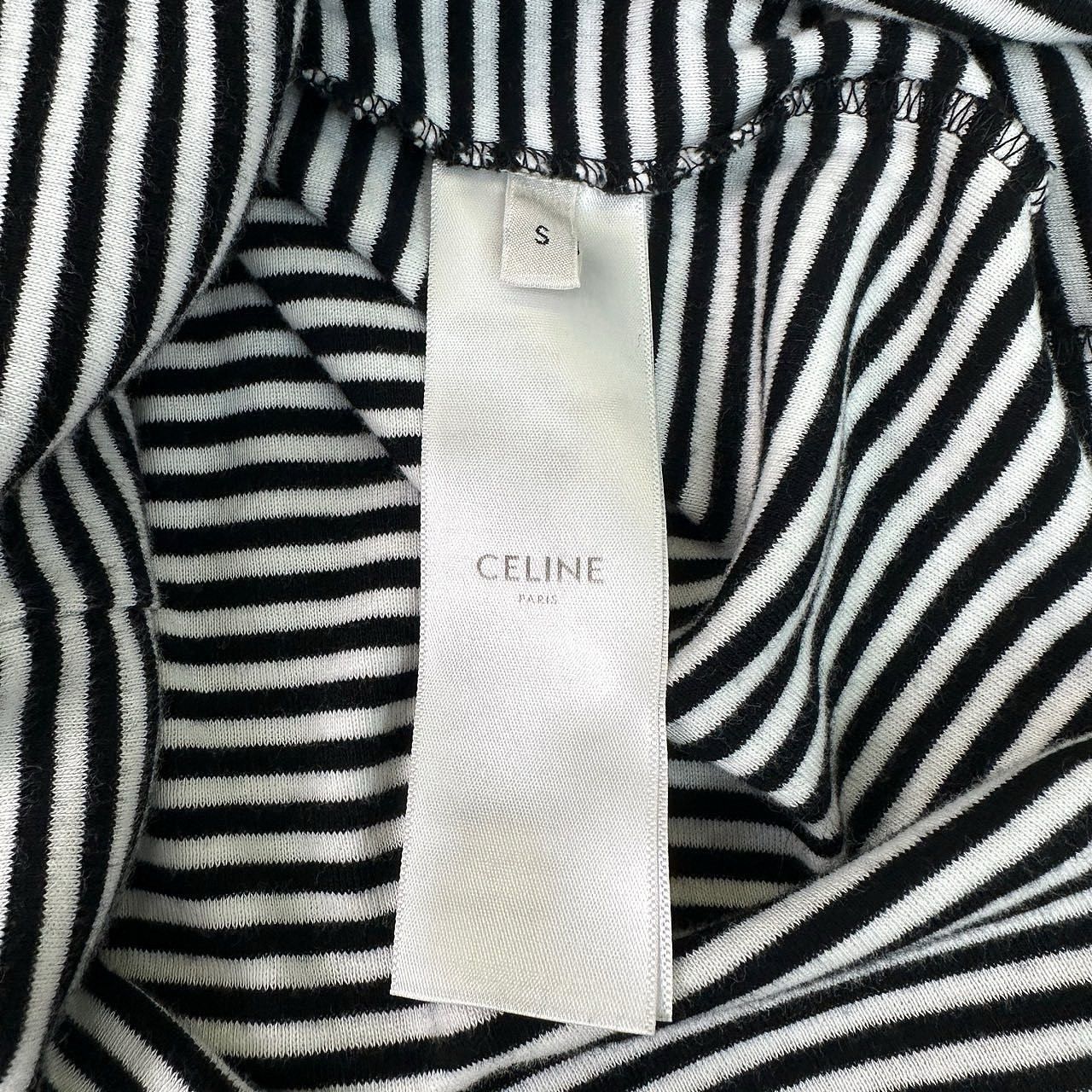 Celine Celine Striped Anchor Logo T-Shirt Size S Size S / US 4 / IT 40 - 4 Thumbnail