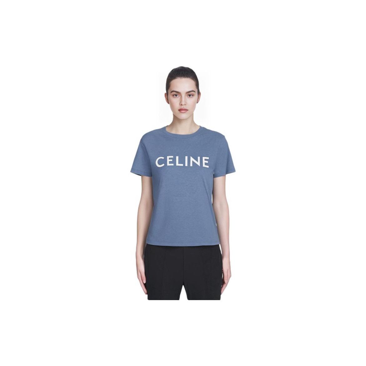 Celine CELINE Logo Cotton T-Shirt M Size M / US 6-8 / IT 42-44 - 7 Thumbnail