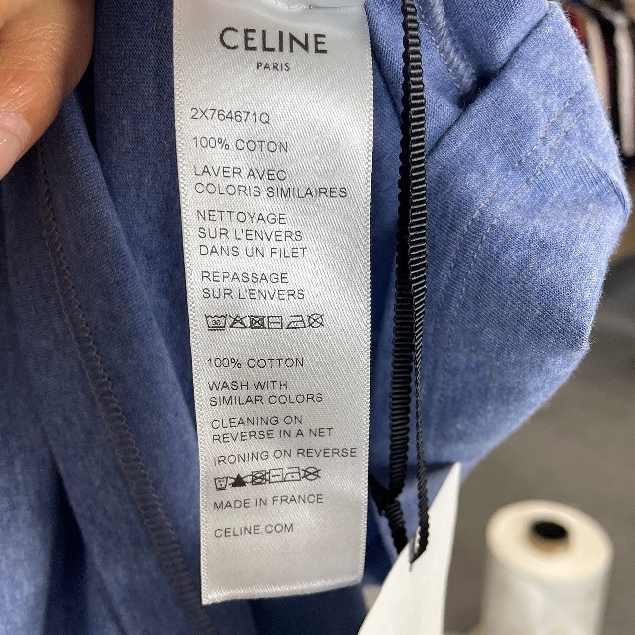 Celine CELINE Logo Cotton T-Shirt M Size M / US 6-8 / IT 42-44 - 4 Thumbnail
