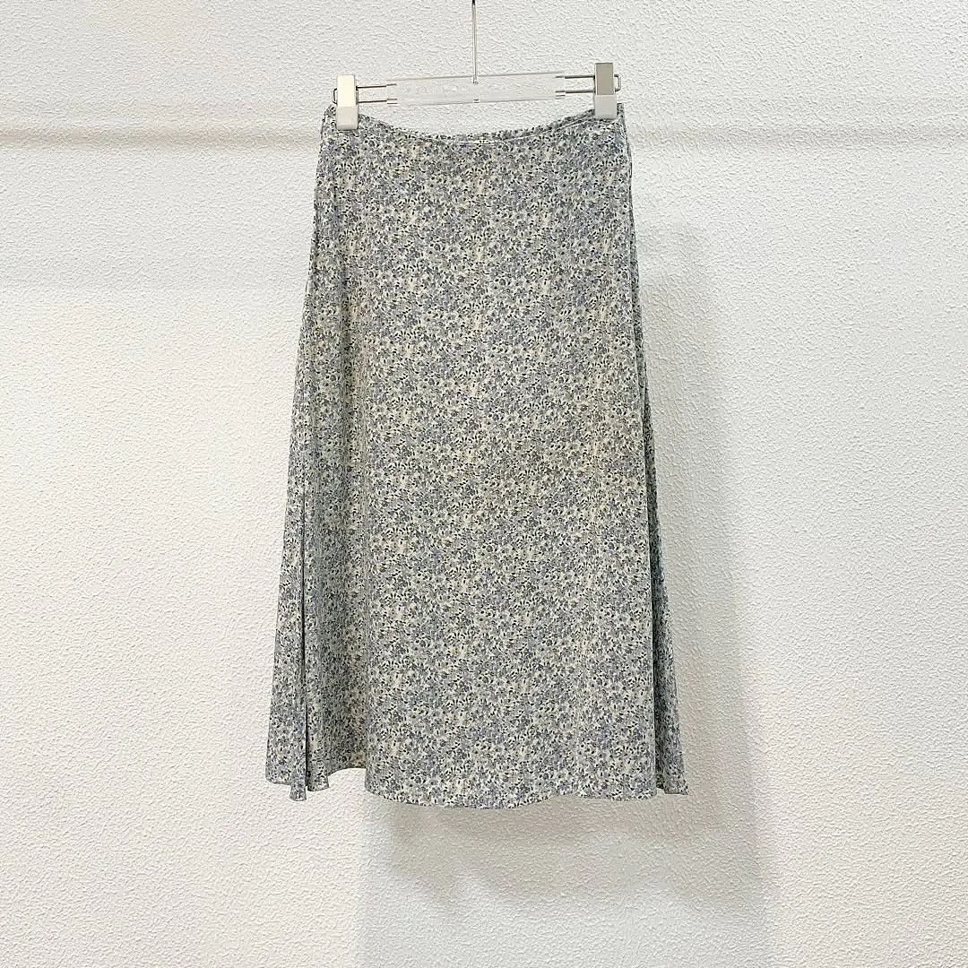 Celine CELINE Floral Print Silk Midi Skirt Size 36 Size 26" / US 2 / IT 38 - 2 Thumbnail