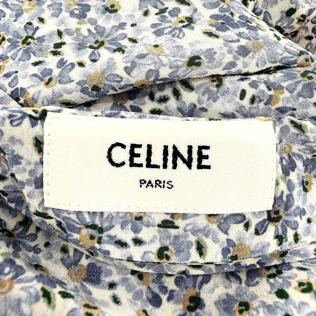 Celine CELINE Floral Print Silk Midi Skirt Size 36 Size 26" / US 2 / IT 38 - 3 Thumbnail