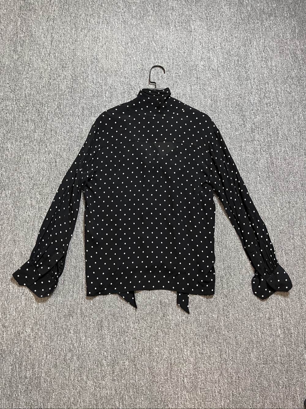 Celine Celine Polka Dot V-Neck Blouse Size 36 Size XS / US 0-2 / IT 36-38 - 2 Thumbnail