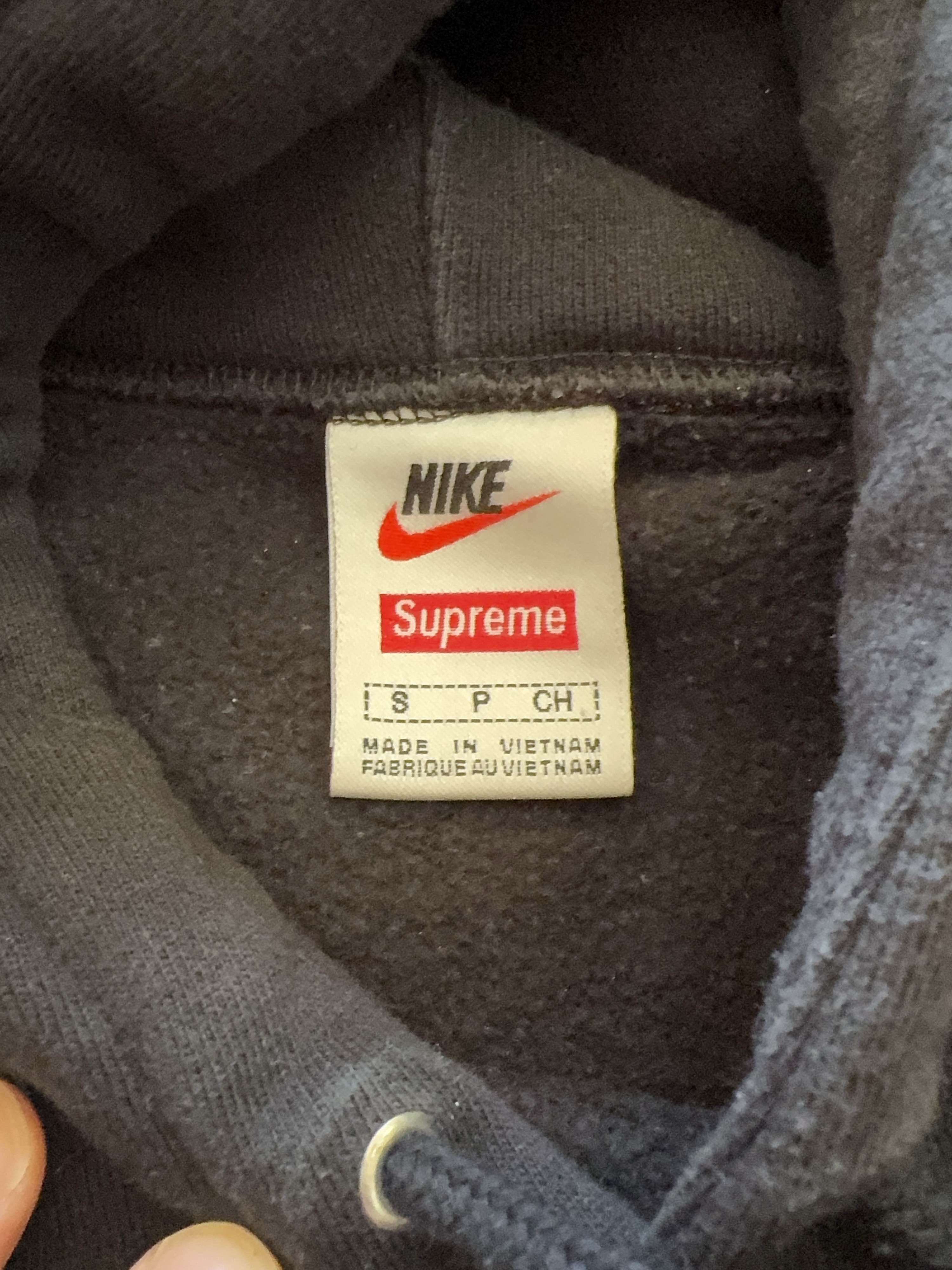 Supreme Supreme x Nike Leather Applique Hoodie Size S Size US S / EU 44-46 / 1 - 3 Thumbnail