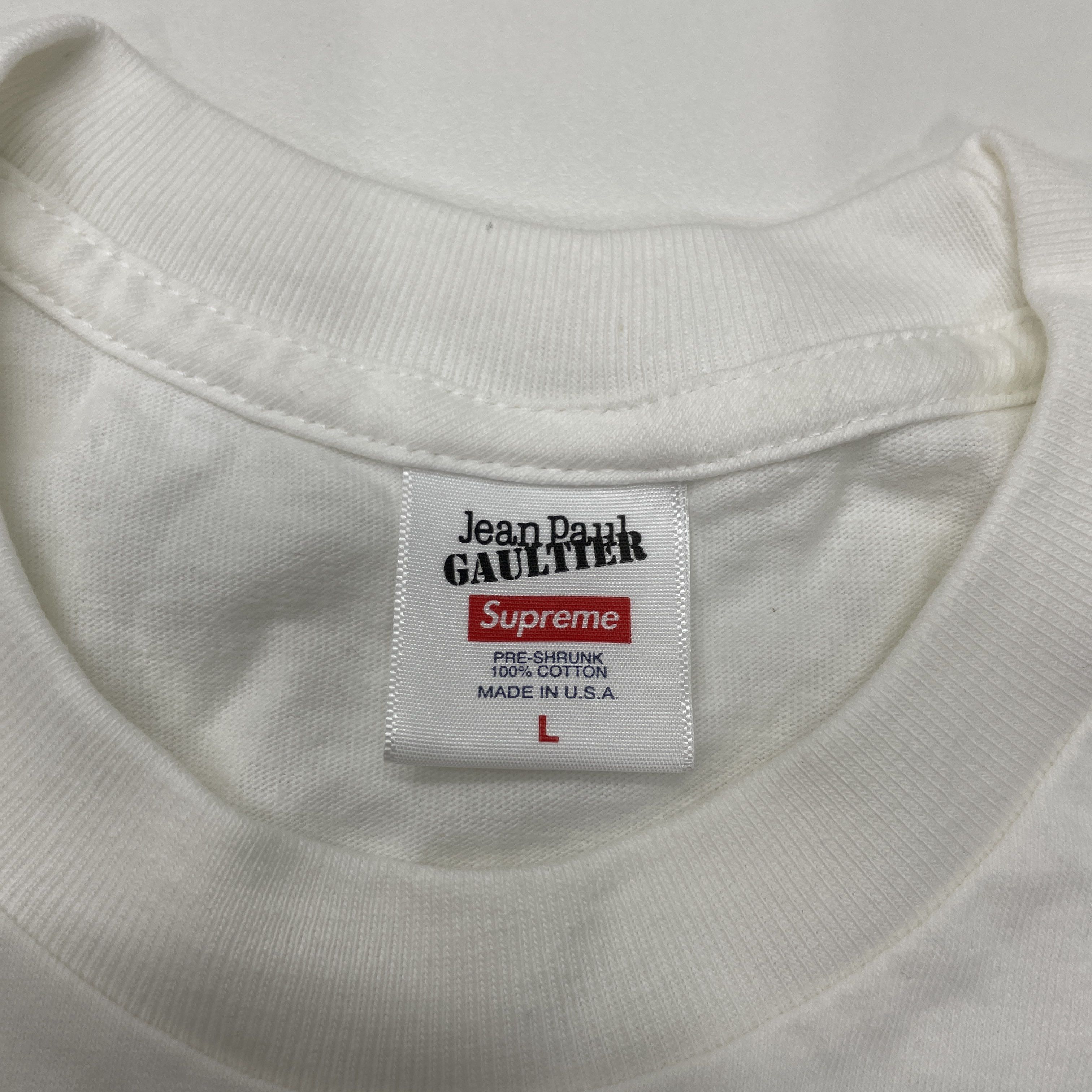 Supreme Supreme x Jean Paul Gaultier Logo T-Shirt Size L Size US L / EU 52-54 / 3 - 3 Thumbnail