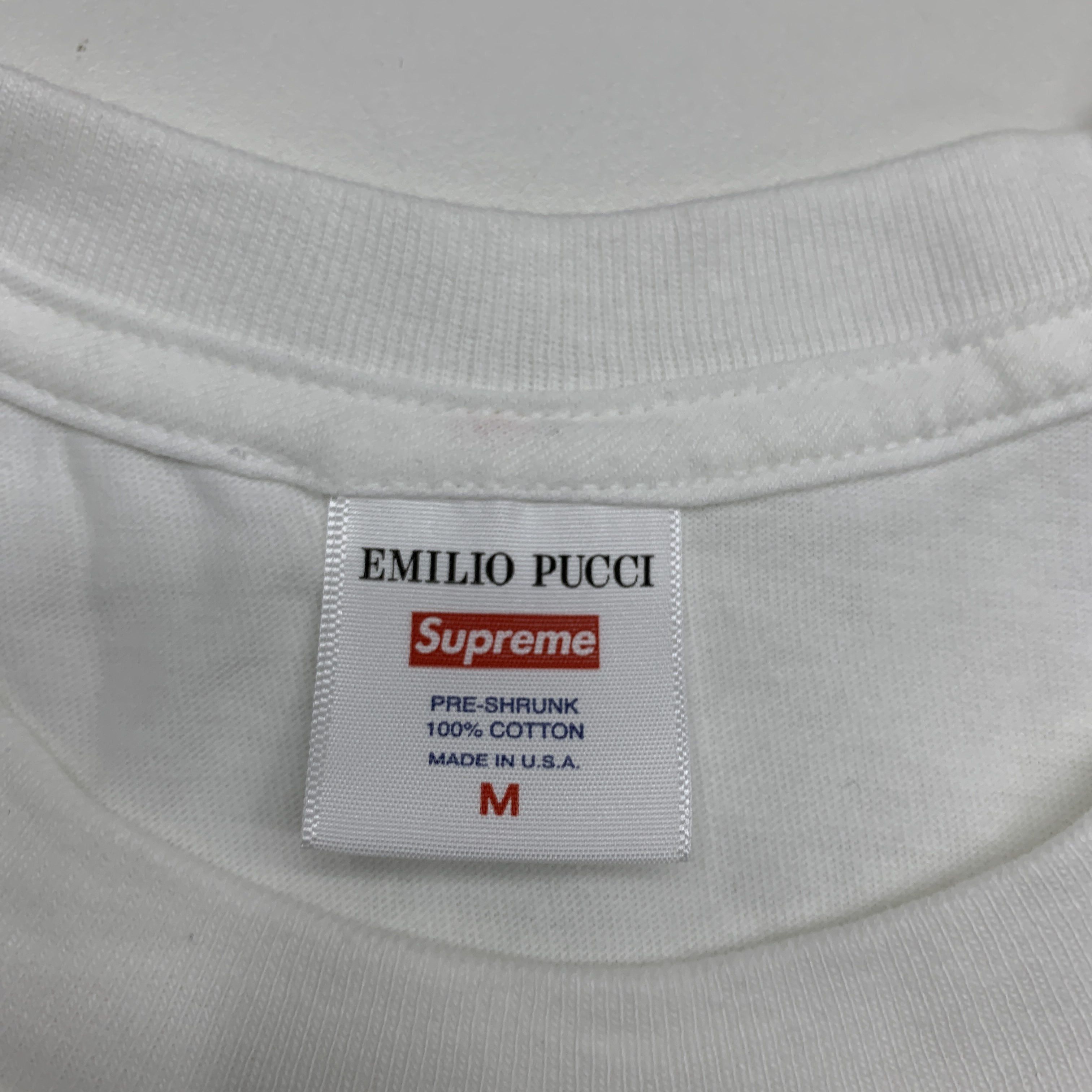 Supreme Supreme x Emilio Pucci Box Logo T-Shirt Size M Size US M / EU 48-50 / 2 - 3 Thumbnail