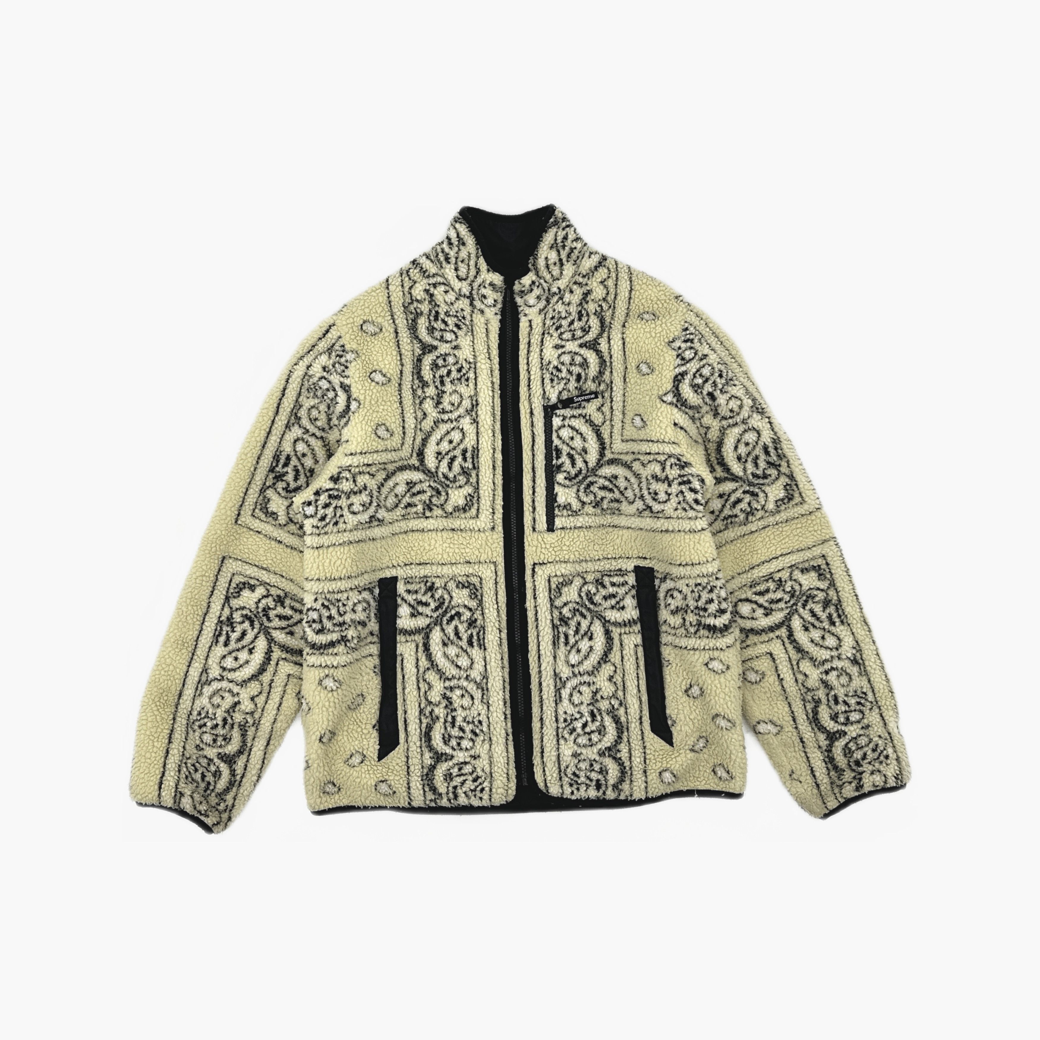 Supreme Supreme Bandana Reversible Fleece Jacket Size M Size US M / EU 48-50 / 2 - 3 Thumbnail