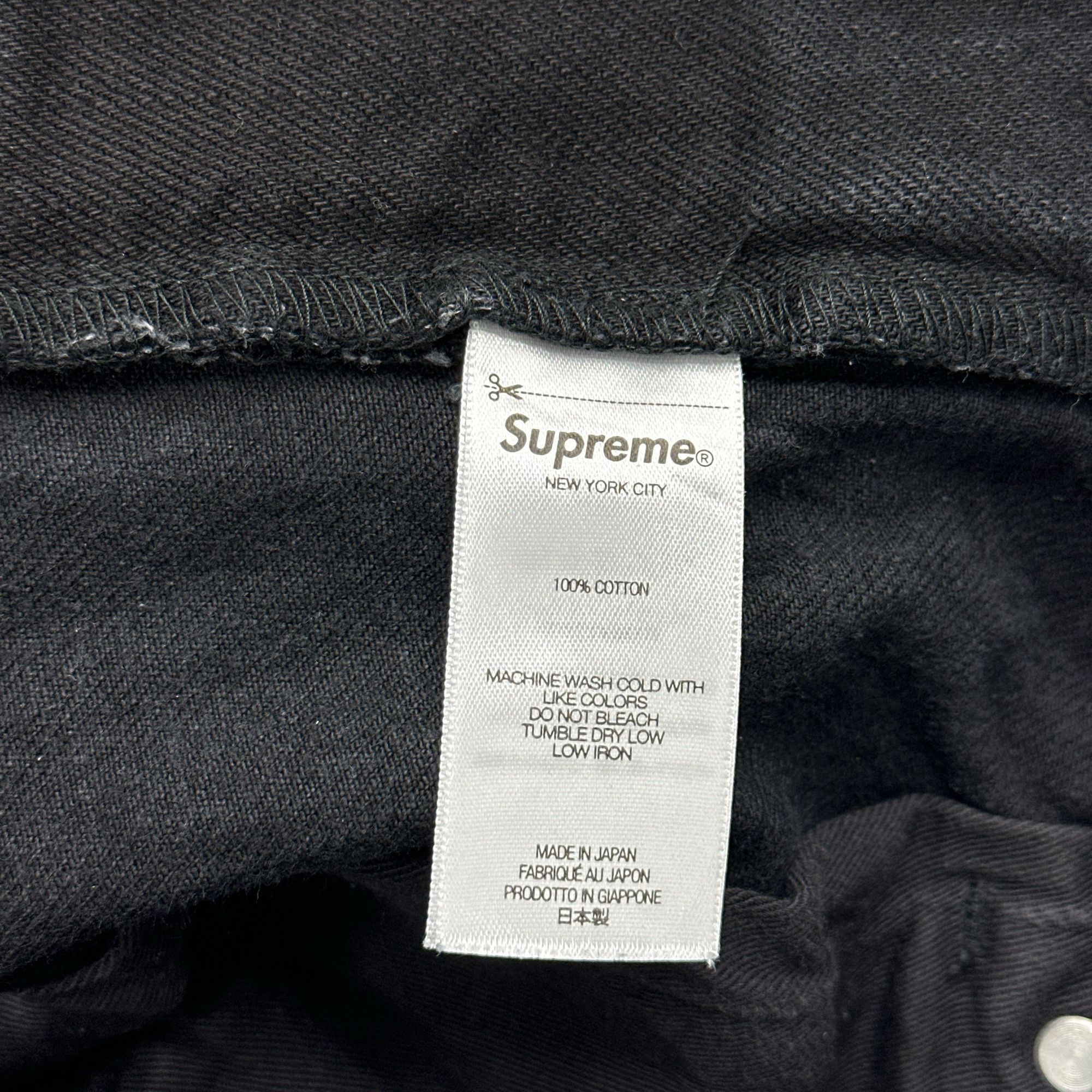 Supreme Supreme Black Denim Jeans Size 32 Size US 32 / EU 48 - 4 Thumbnail