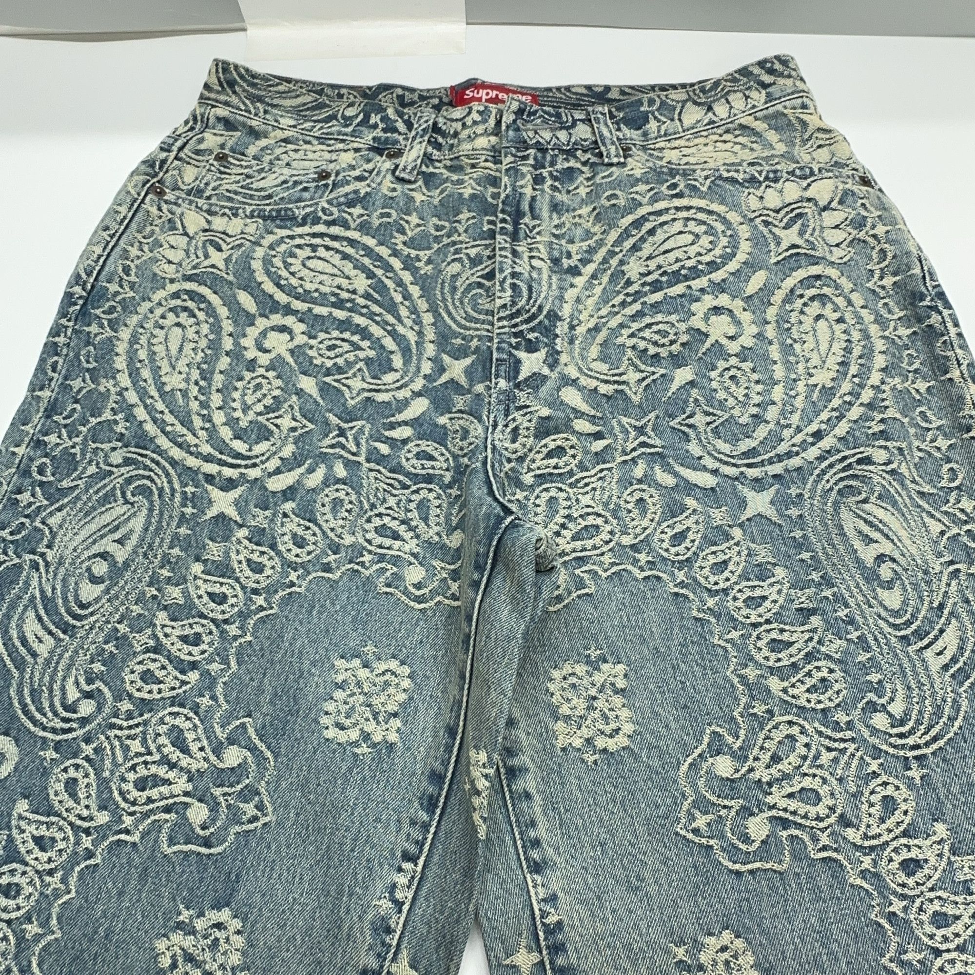 Supreme Supreme Bandana Jacquard Denim Jeans Size 30 Size US 30 / EU 46 - 6 Thumbnail