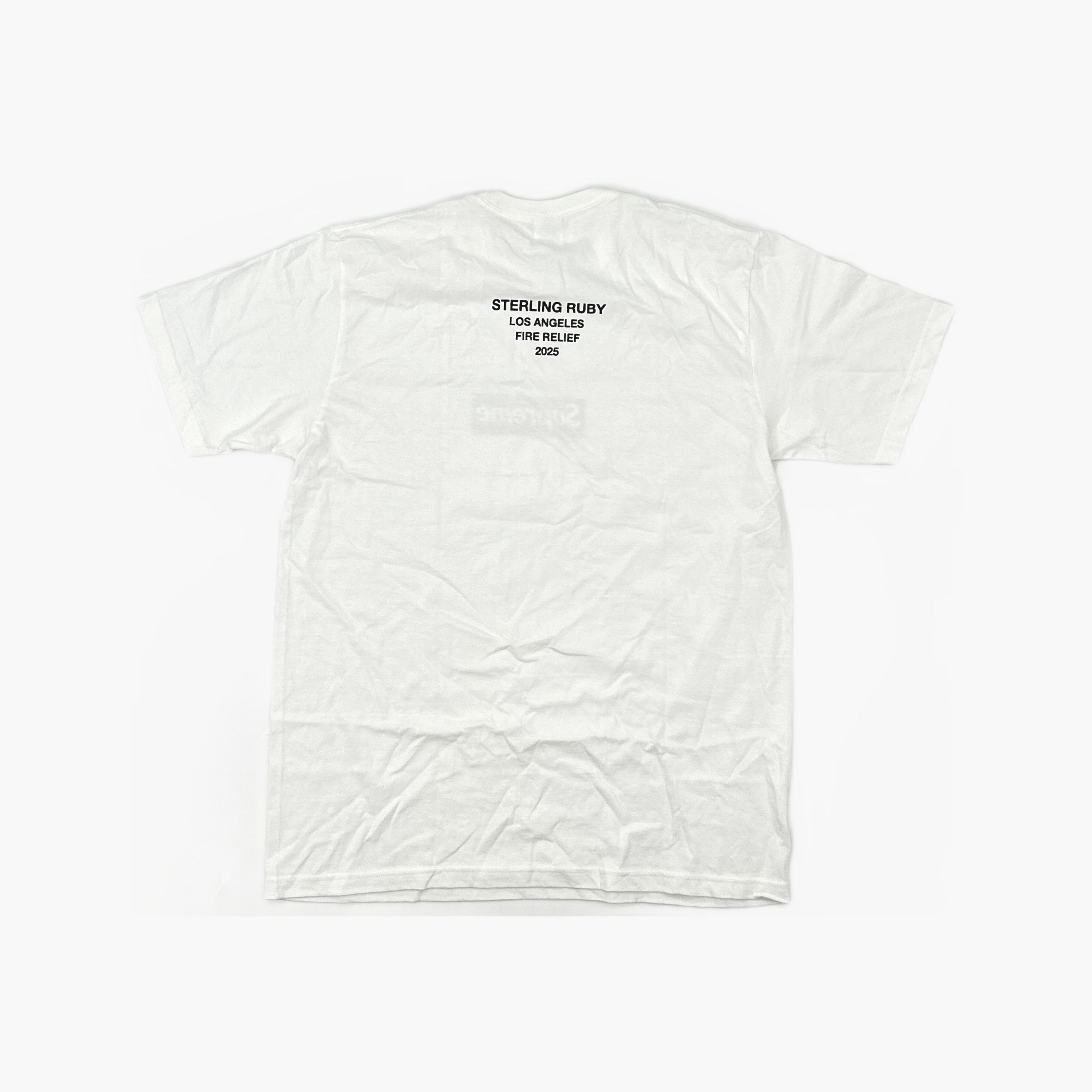 Supreme Supreme Sterling Ruby Fire Relief Box Logo T-Shirt Size L Size US L / EU 52-54 / 3 - 2 Thumbnail