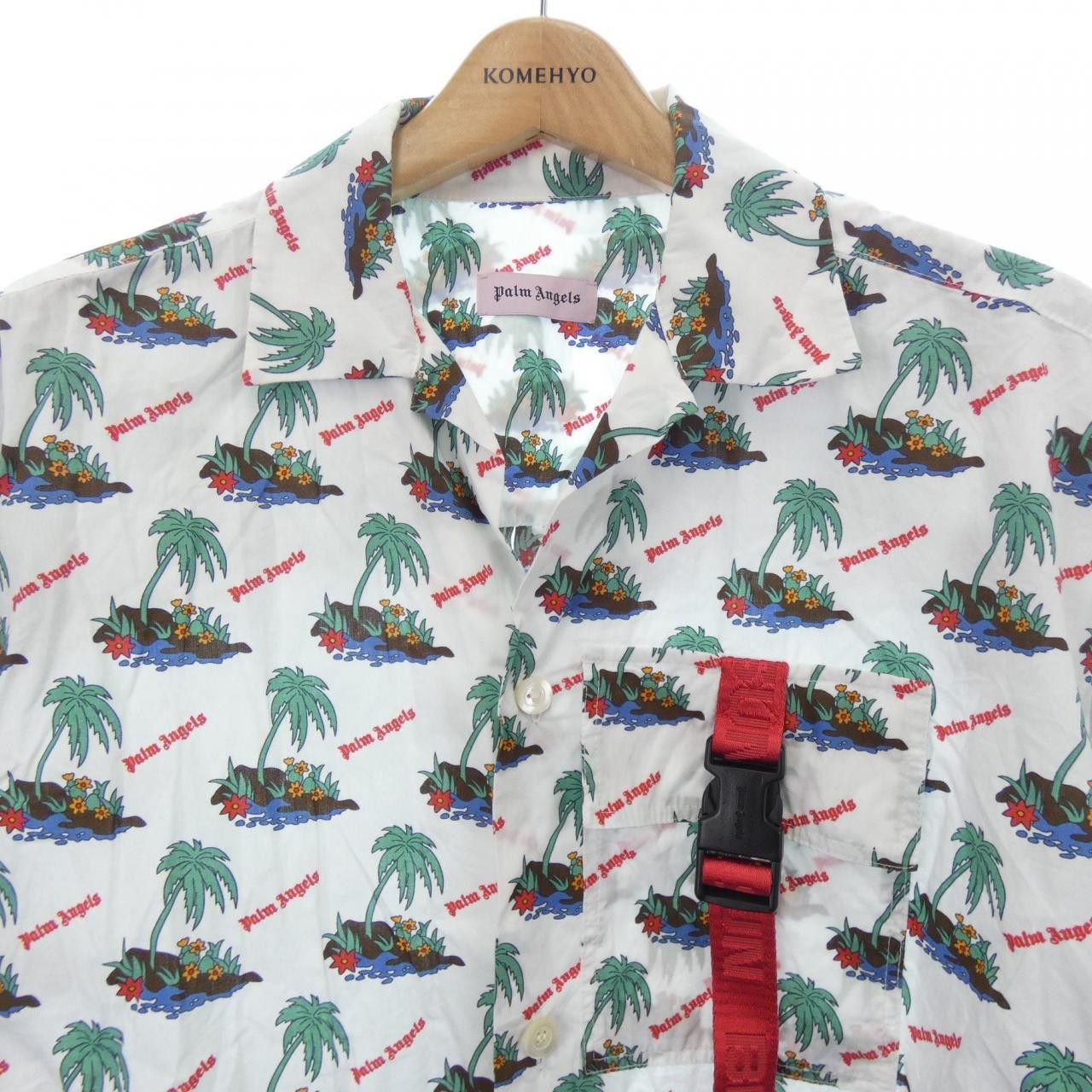 Palm Angels Palm Angels Palm Angels Short Sleeve Shirt Textile Tops PMGA029S18356035 DUTY FREE for USA Size ONE SIZE - 5 Thumbnail