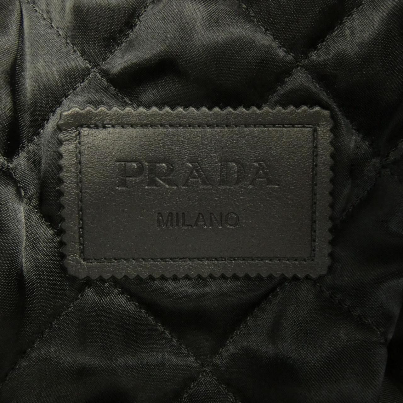Prada Prada Prada Calfskin Riders Jacket Leather Outerwear UPW416 2D02 DUTY FREE for USA Size ONE SIZE - 4 Thumbnail
