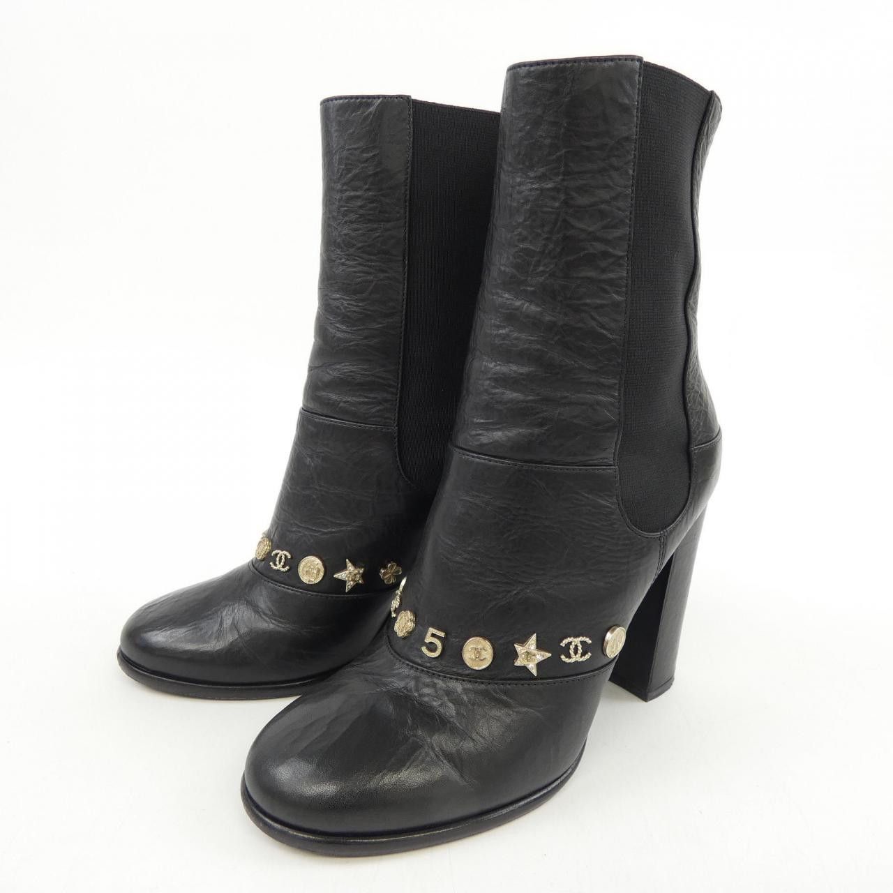 Chanel Chanel Chanel Boots Leather Shoes G30160 DUTY FREE for USA Size ONE SIZE - 3 Thumbnail