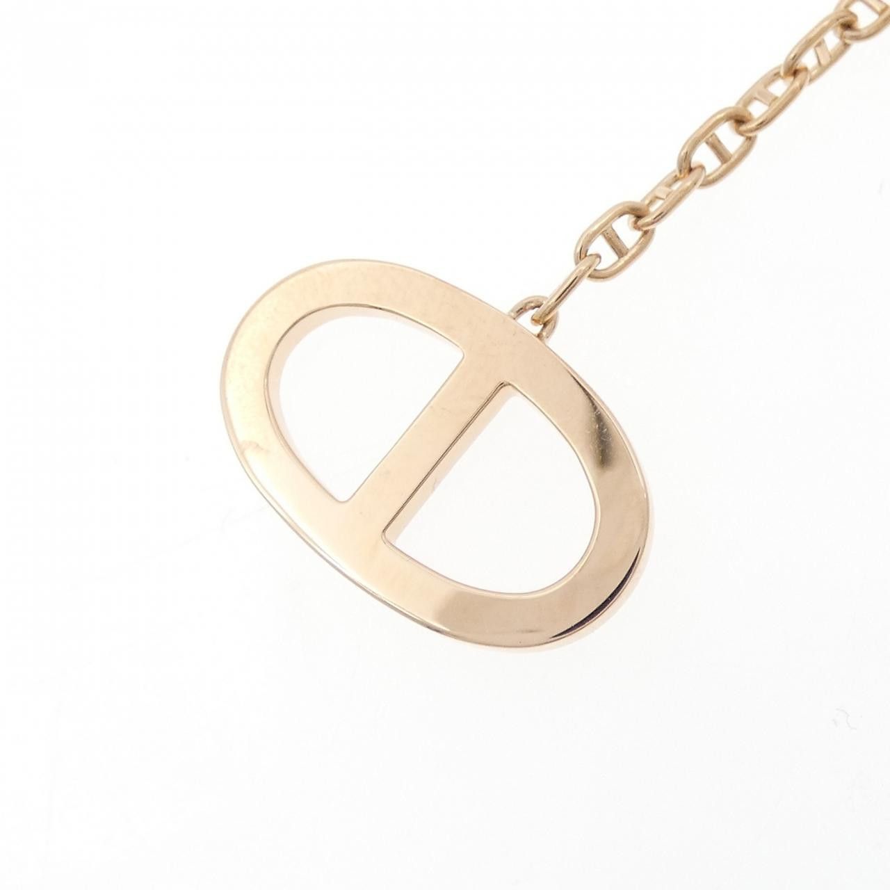 Hermes Hermes Hermes Chaine D'Ancre Contour 750 Pink Gold Diamond Necklace Precious Metal Necklace DUTY FREE for USA Size ONE SIZE - 5 Thumbnail