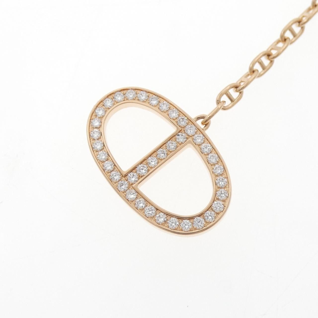 Hermes Hermes Hermes Chaine D'Ancre Contour 750 Pink Gold Diamond Necklace Precious Metal Necklace DUTY FREE for USA Size ONE SIZE - 4 Thumbnail