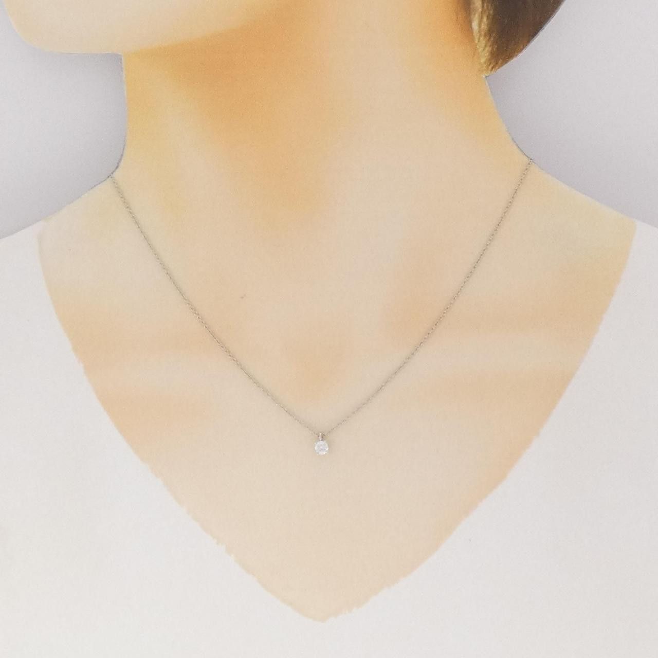 Tiffany & Co. Tiffany & Co. Tiffany Solitaire Platinum Diamond Necklace Precious Metal Necklace DUTY FREE for USA Size ONE SIZE - 6 Thumbnail