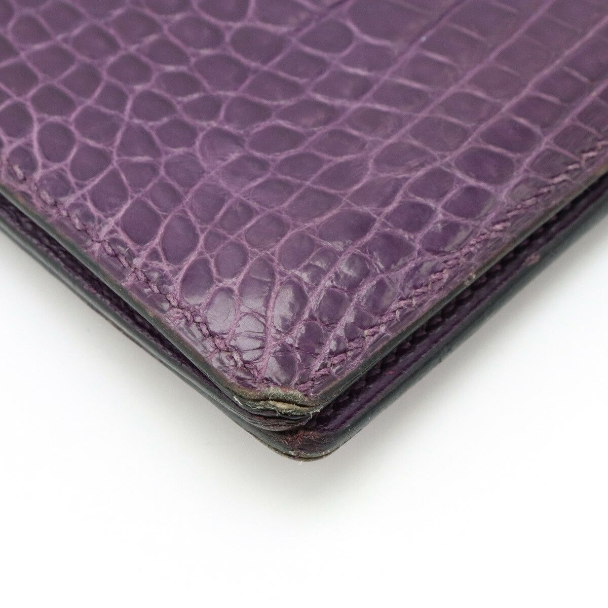 Hermes Hermes Hermes MC2 Fleming Alligator Long Wallet Leather Long Wallet Stamp M DUTY FREE for USA Size ONE SIZE - 3 Thumbnail