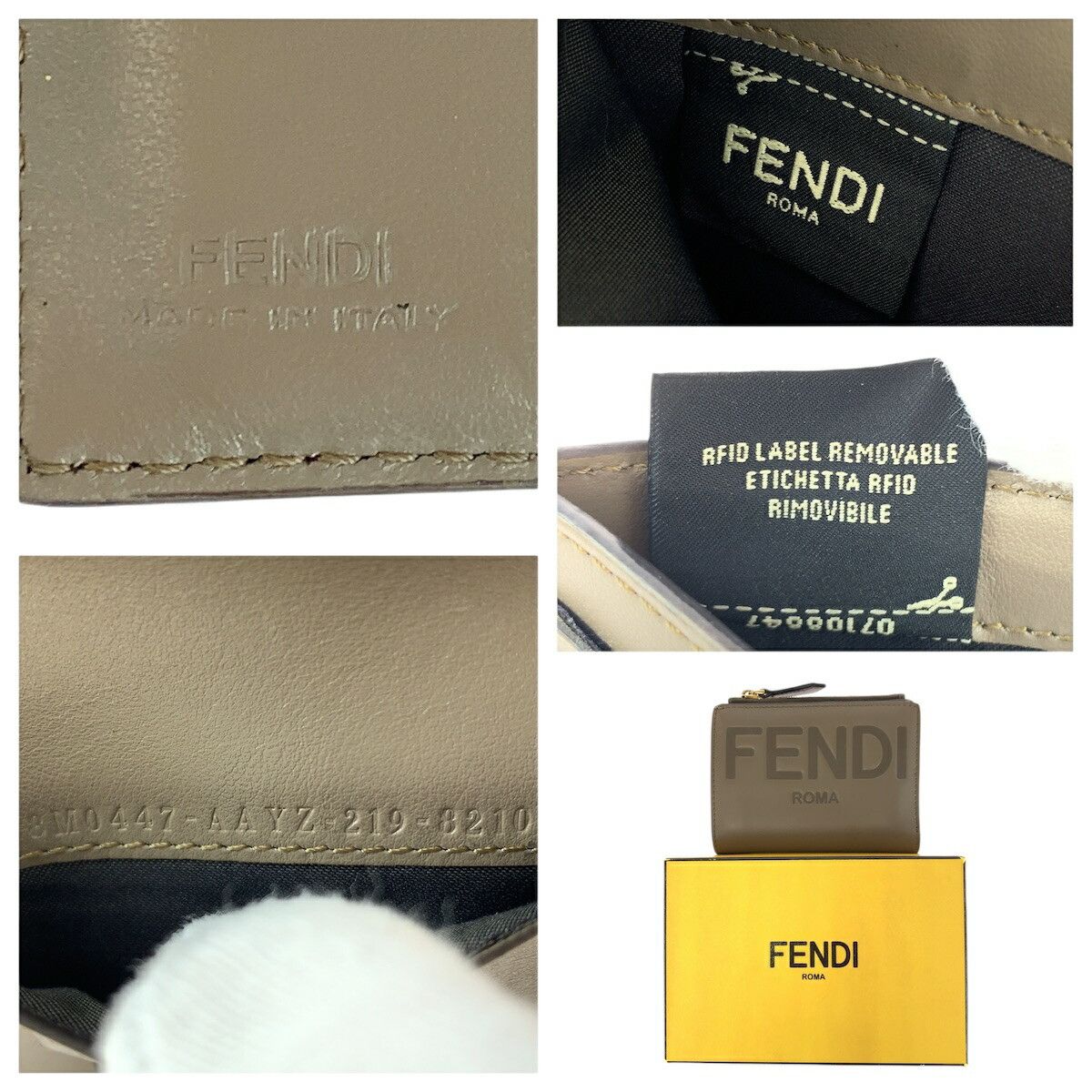 Fendi Fendi Fendi Roma Leather Wallet Leather Short Wallet 8M0477-AAYZ-2198210 DUTY FREE for USA Size ONE SIZE - 6 Thumbnail