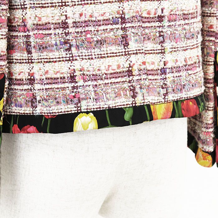 Dolce & Gabbana Dolce & Gabbana Dolce&Gabbana Floral Tweed Jacket Textile Outerwear DUTY FREE for USA Size ONE SIZE - 14 Thumbnail